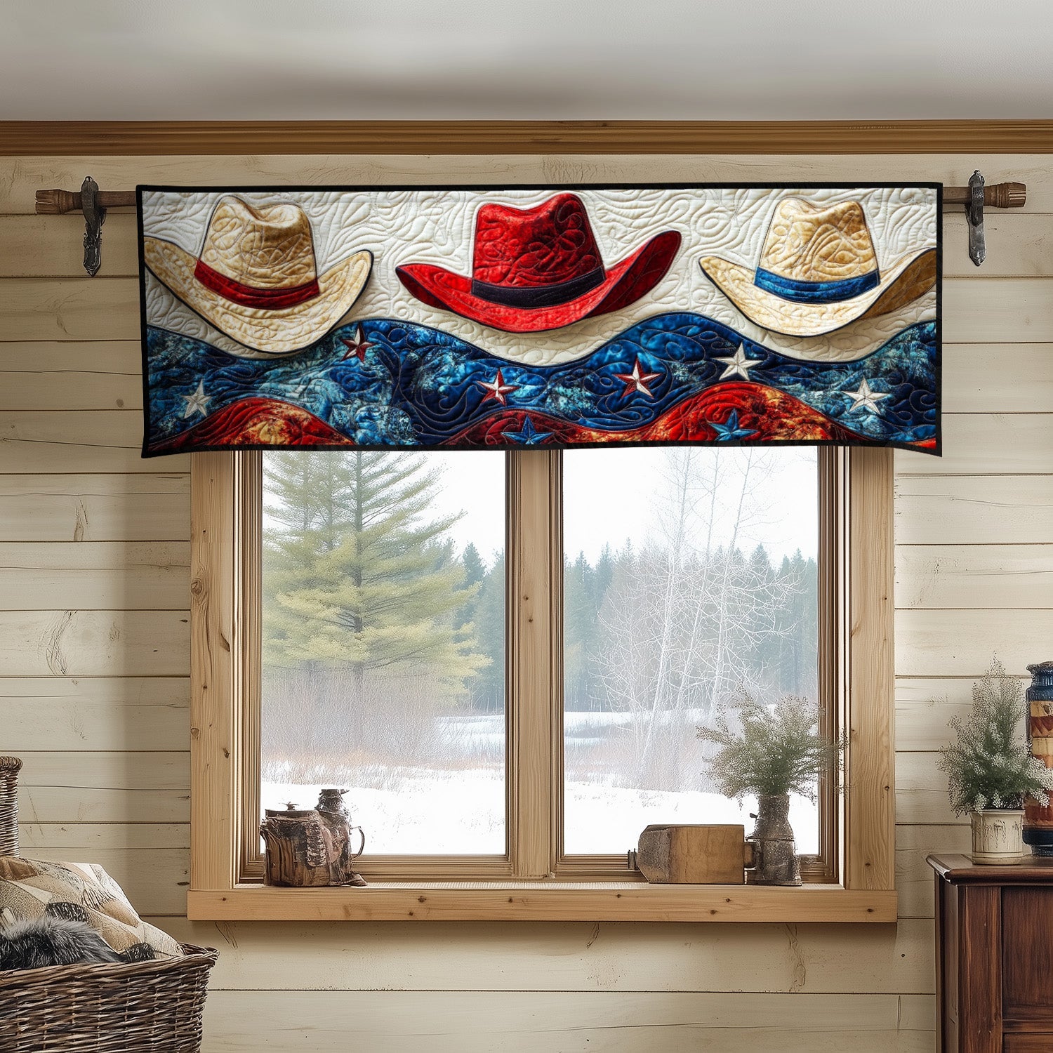 Cowboy Honor Code Quilted Valance Entryway Ideas Cowboy Theme Gifts