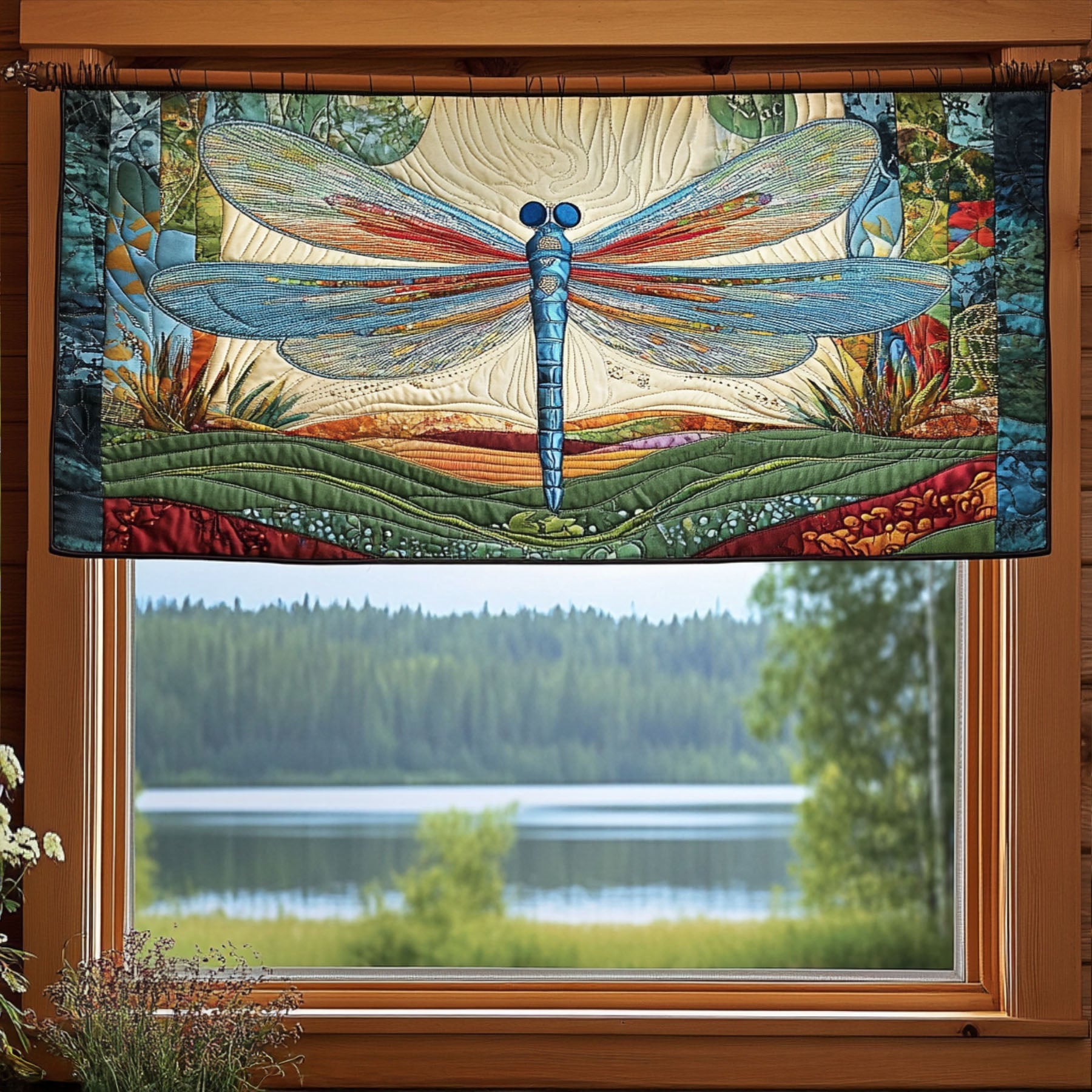 Dancing Dragonfly Quilted Valance Entryway Christmas Decor Ideas Dragonfly Gifts For Mom