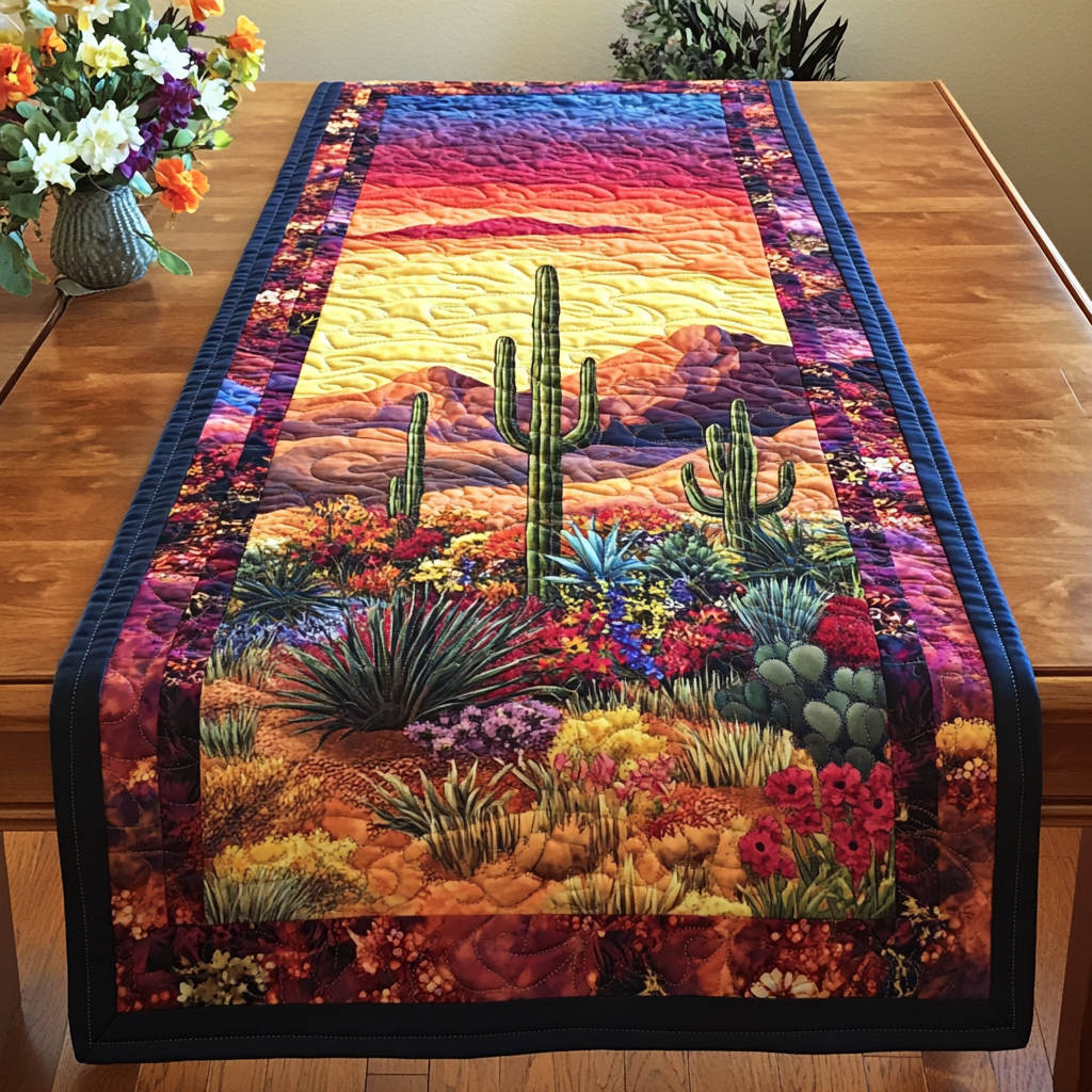 Desert Dream Quilted Table Runner Dining Table Ideas Best Unique Cactus Gifts
