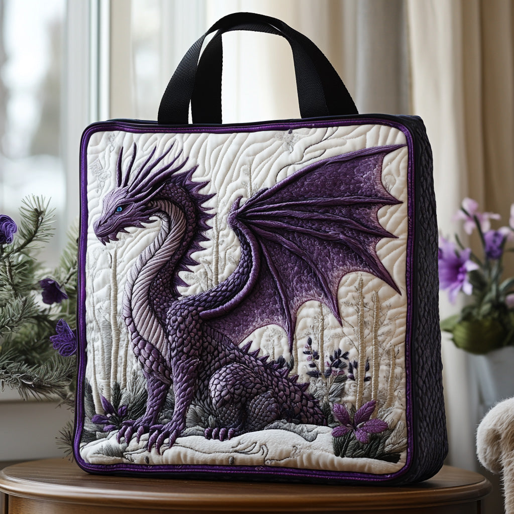 Dragon Whisper Quilted Tote Bag Popular Womens Tote Bags Best Dragon Gifts For Christmas