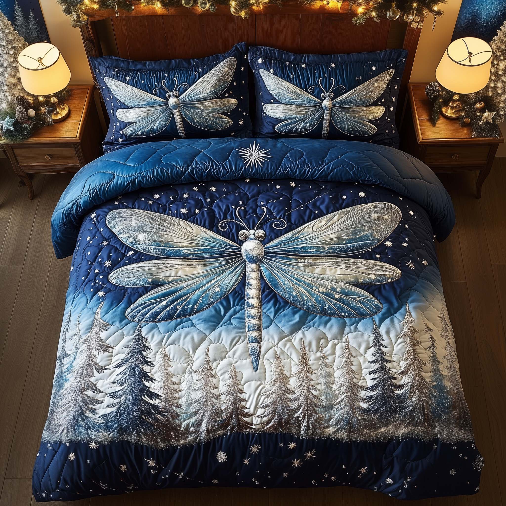 Dragonfly Quilted Bedding Set Best Bedsheets Best Dragonfly Presents