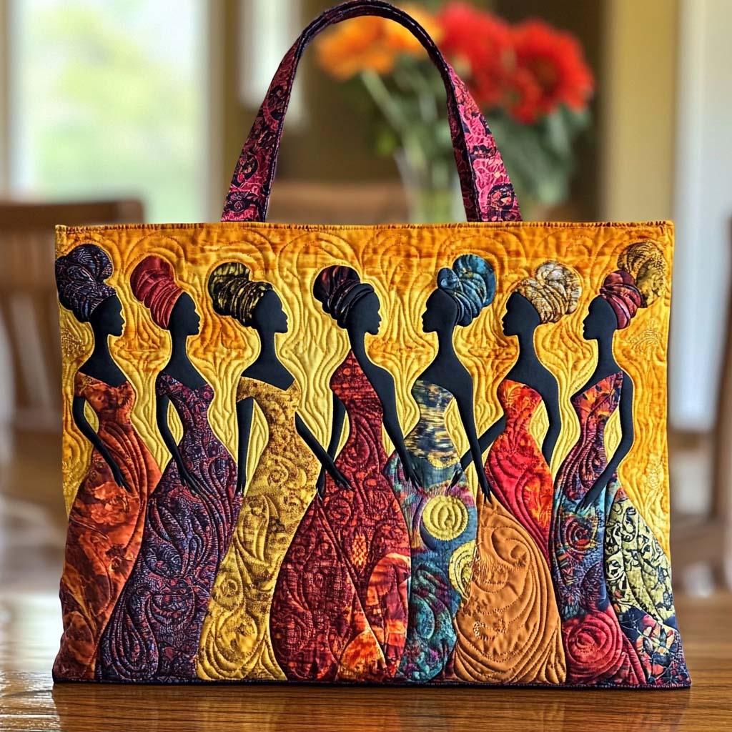 Ebony Beauty Shine Quilted Tote Bag Best Mom Tote Bag African American Gifts For Women