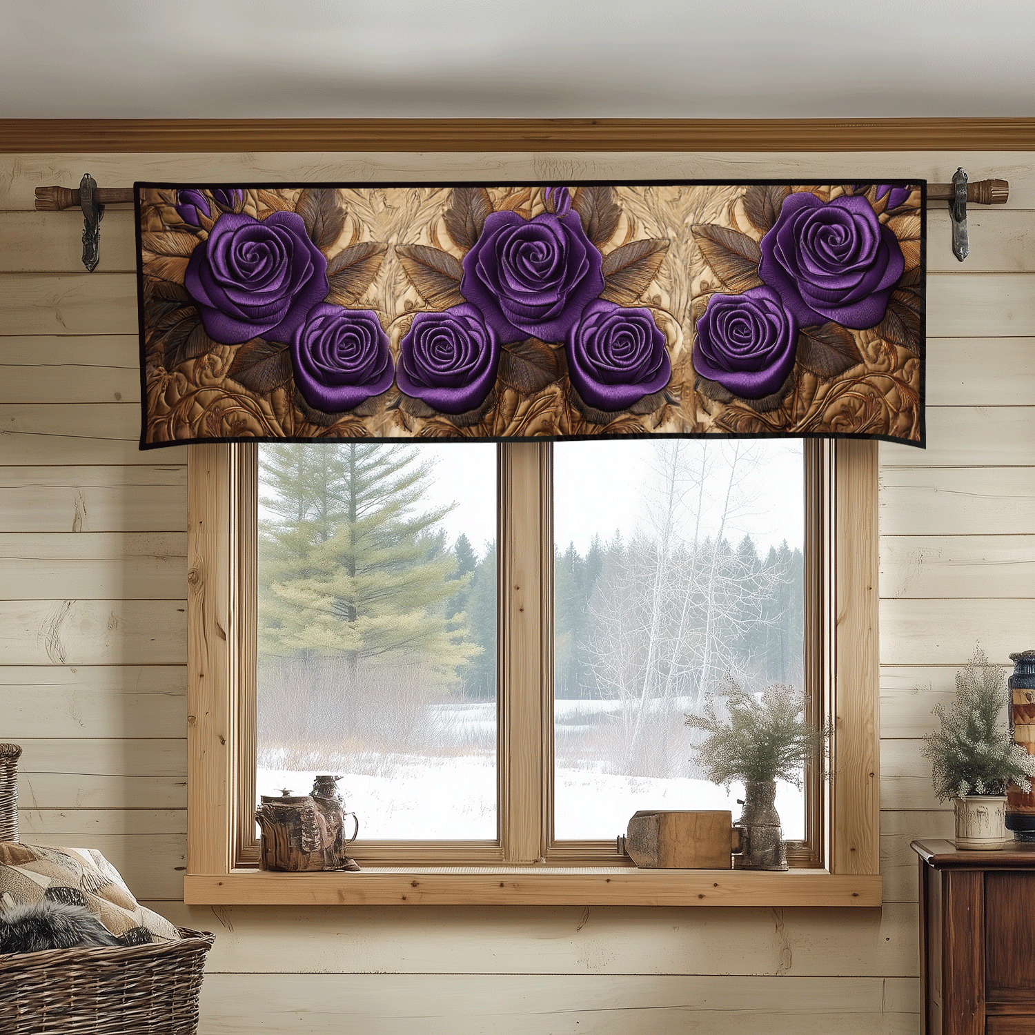 Enchanted Amethyst Quilted Valance Home Decor Items Fourth Of July Hostess Gifts
