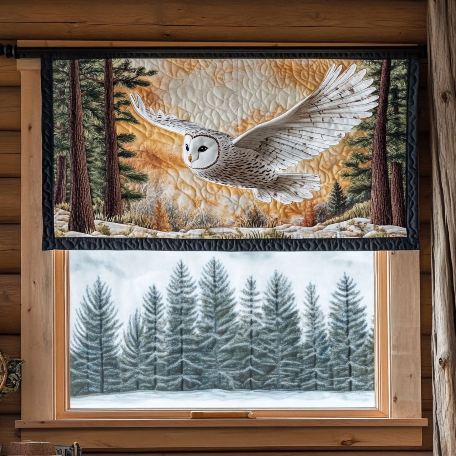 Enchanted Owls Quilted Valance Home Front Door Design Owl Gifts For Women