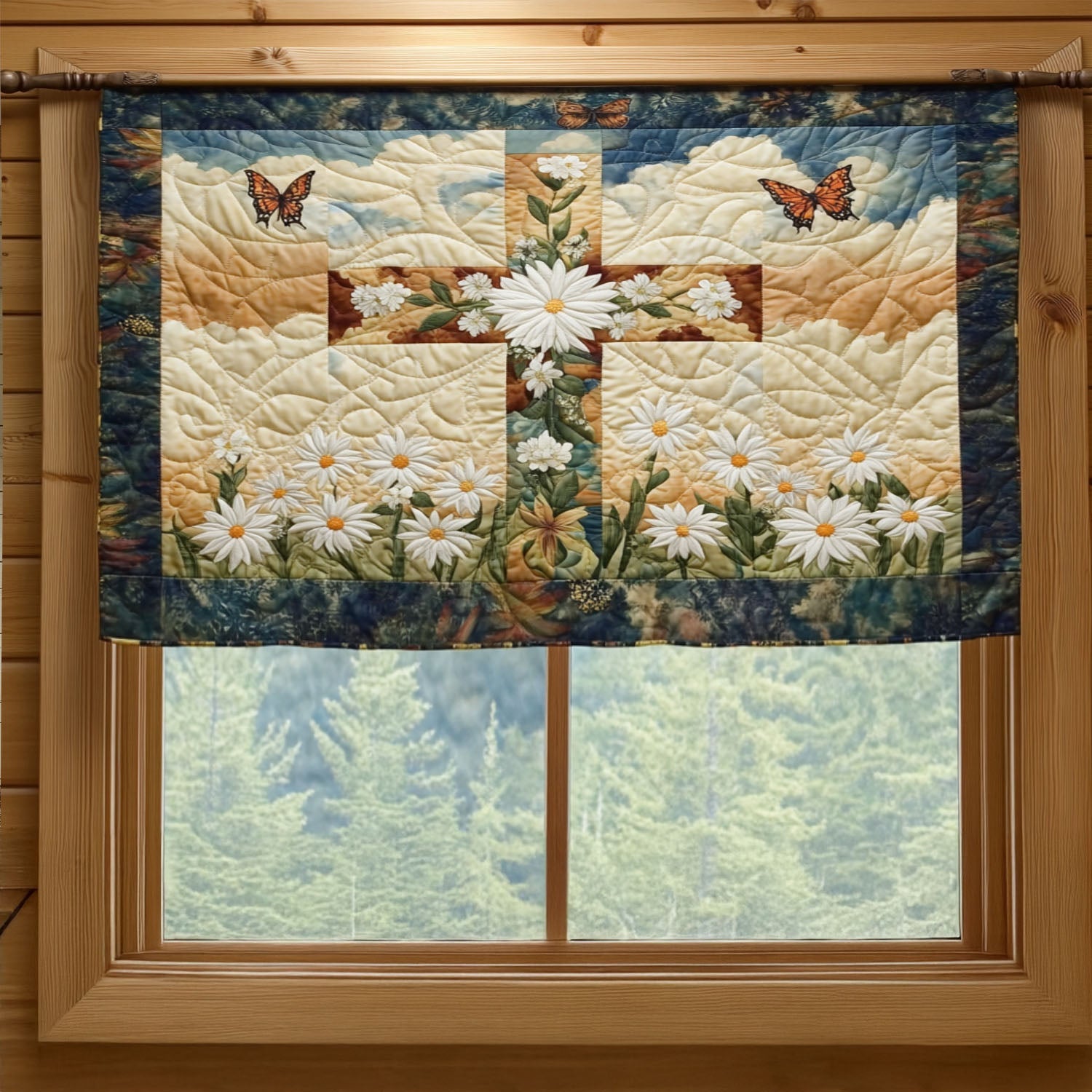 Eternal Light Quilted Valance Dining Room Table Decorated For Christmas Flower Lavender Gifts For Women