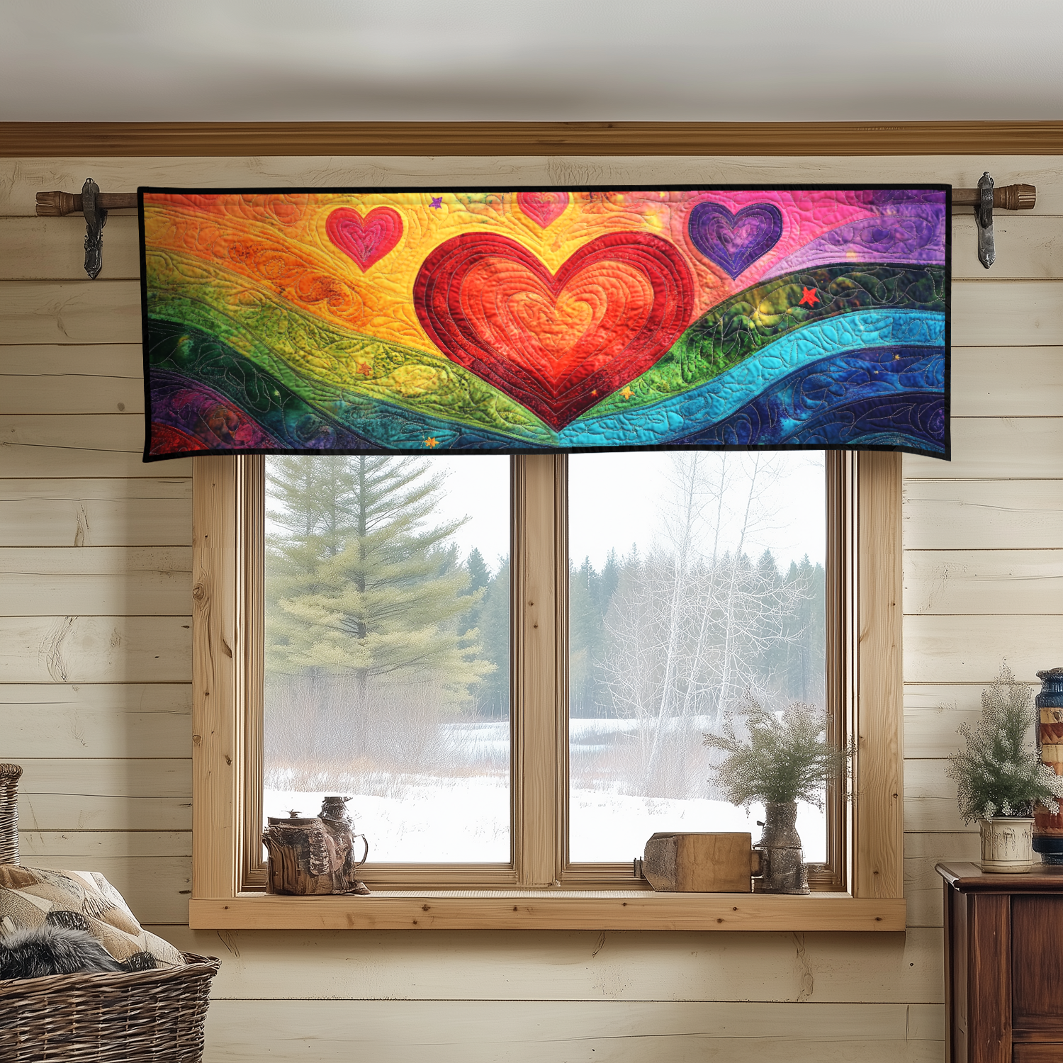 Eternal Love Quilted Valance Dining Room Table Decorated For Christmas Christmas Gifts For Coworkers