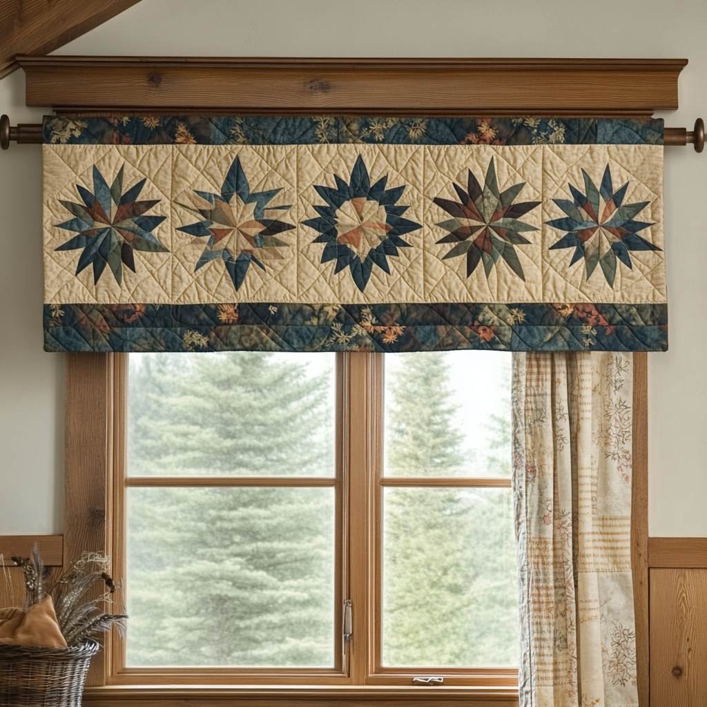 Evergreen Elegance Quilted Valance Entryway Decor Family Fun Gifts For Christmas