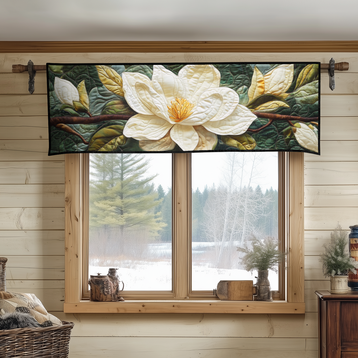 Floral Elegance Quilted Valance Entryway Ideas Flower Daisy Presents Gifts