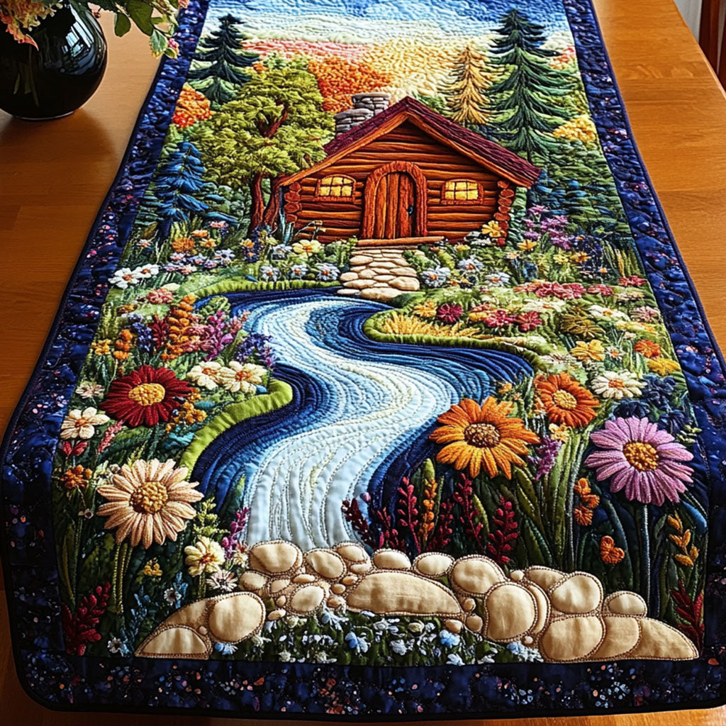 Floral Retreat Quilted Table Runner Holiday Table Runners Unique Gifts Family