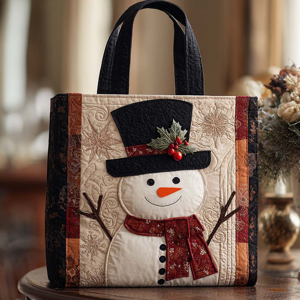 Frosted Dreams Quilted Tote Bag Xmas Tote Bags Christmas Ideas For Women