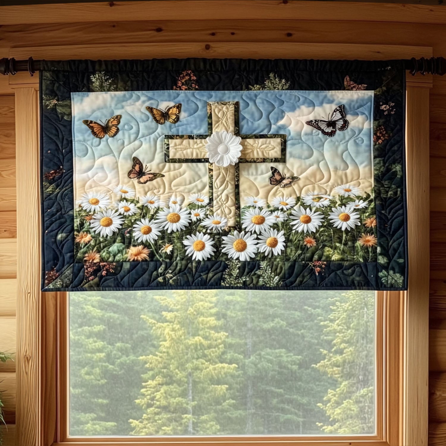Garden of God Quilted Valance Entrance Way Ideas Lavender Items For Gifts