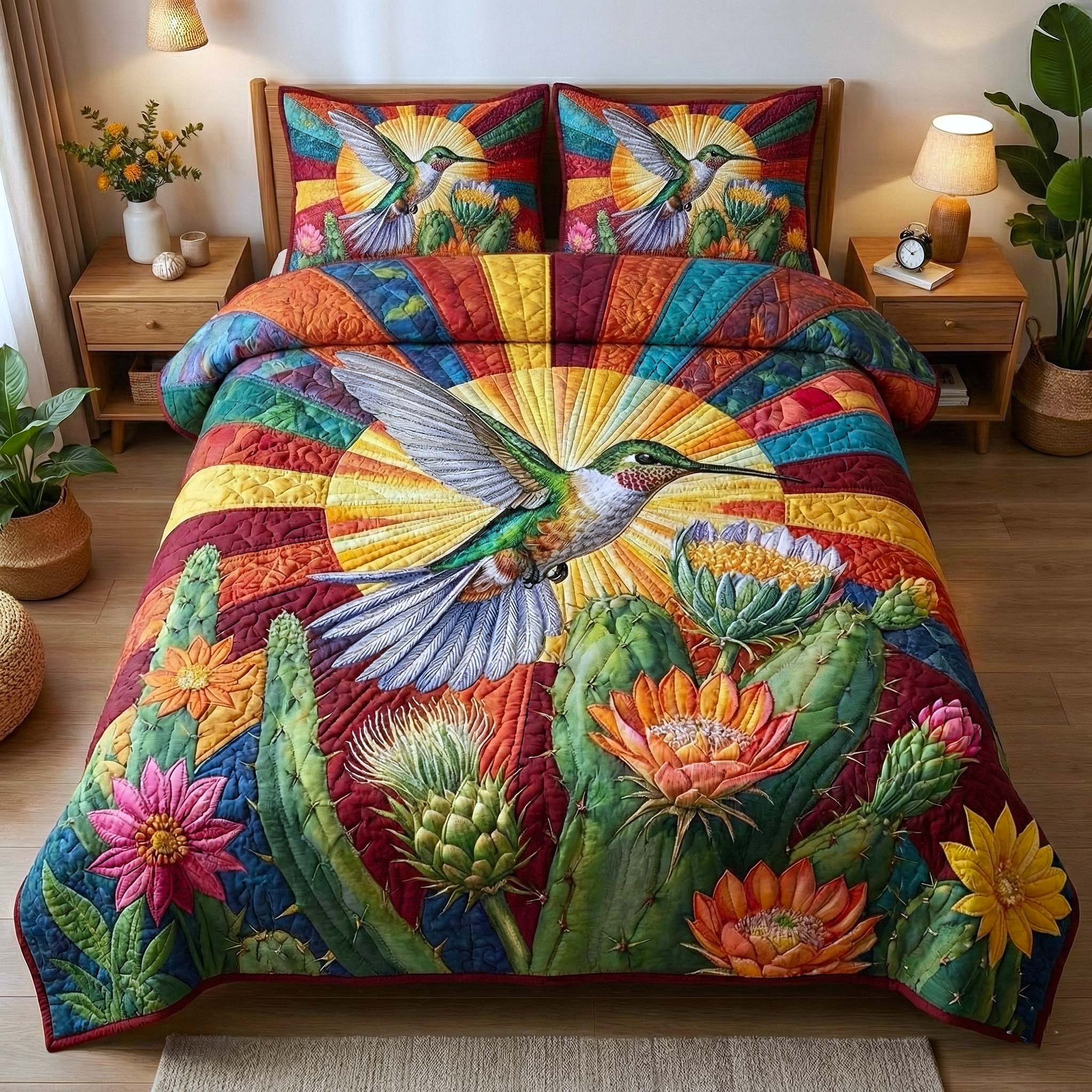 Garden Sprite Quilted Bedding Set Great Sheet Sets Unique Hummingbird Presents