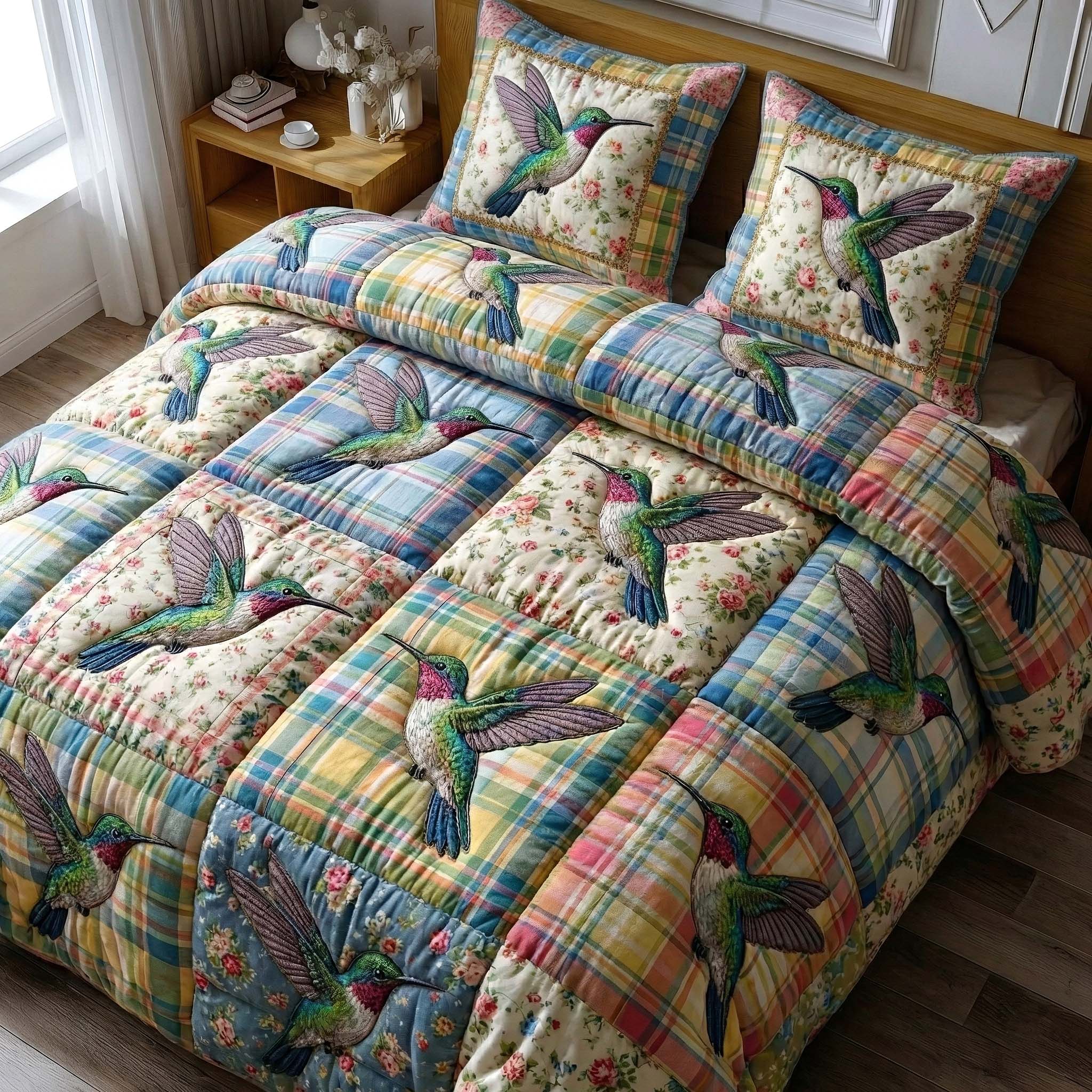 Garden Sprite Quilted Bedding Set Nice Bed Sheet Sets Best Hummingbird Related Gifts