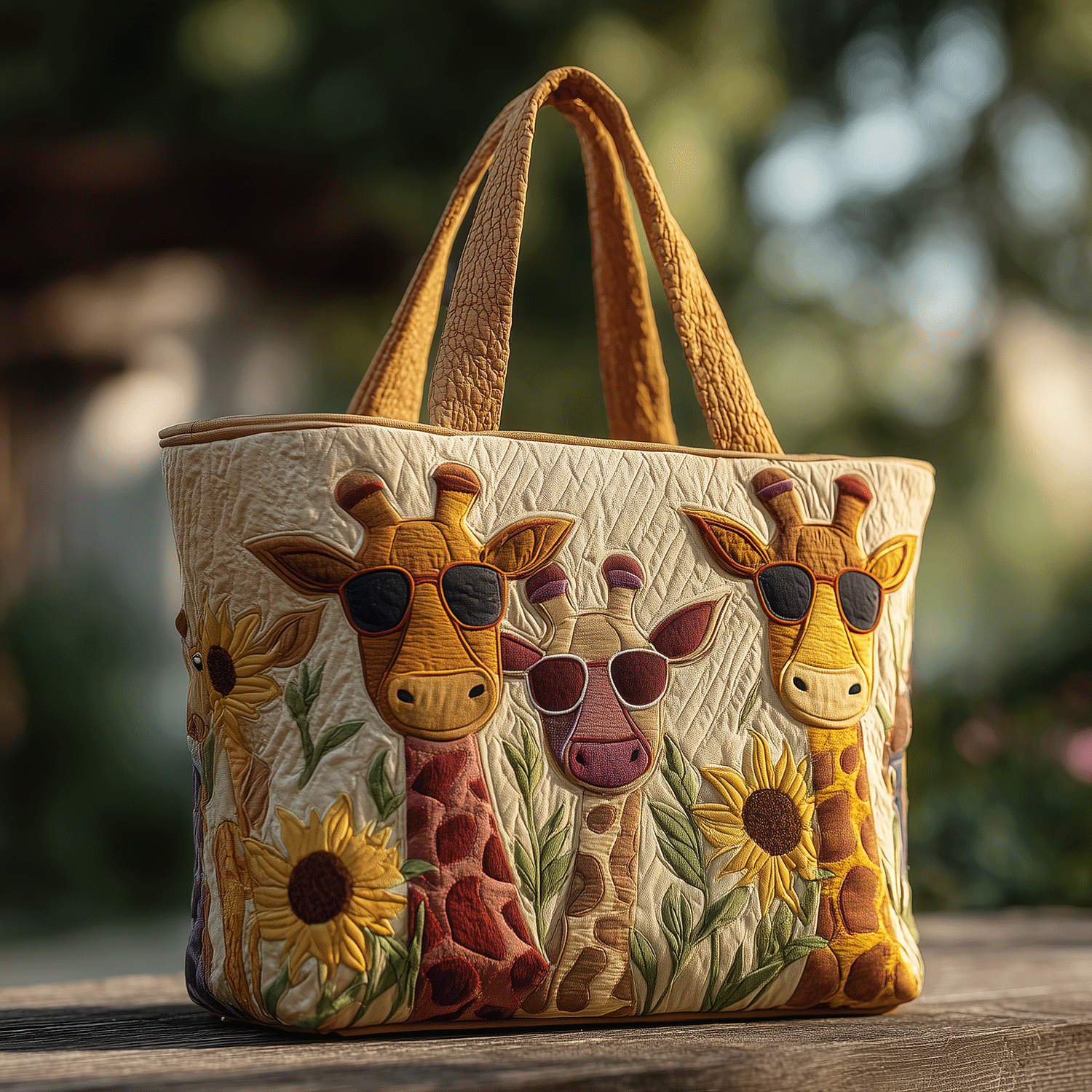 Giraffe Style Quilted Tote Bag Patchwork Tote Bag Top 10 Mother's Day Gift Ideas