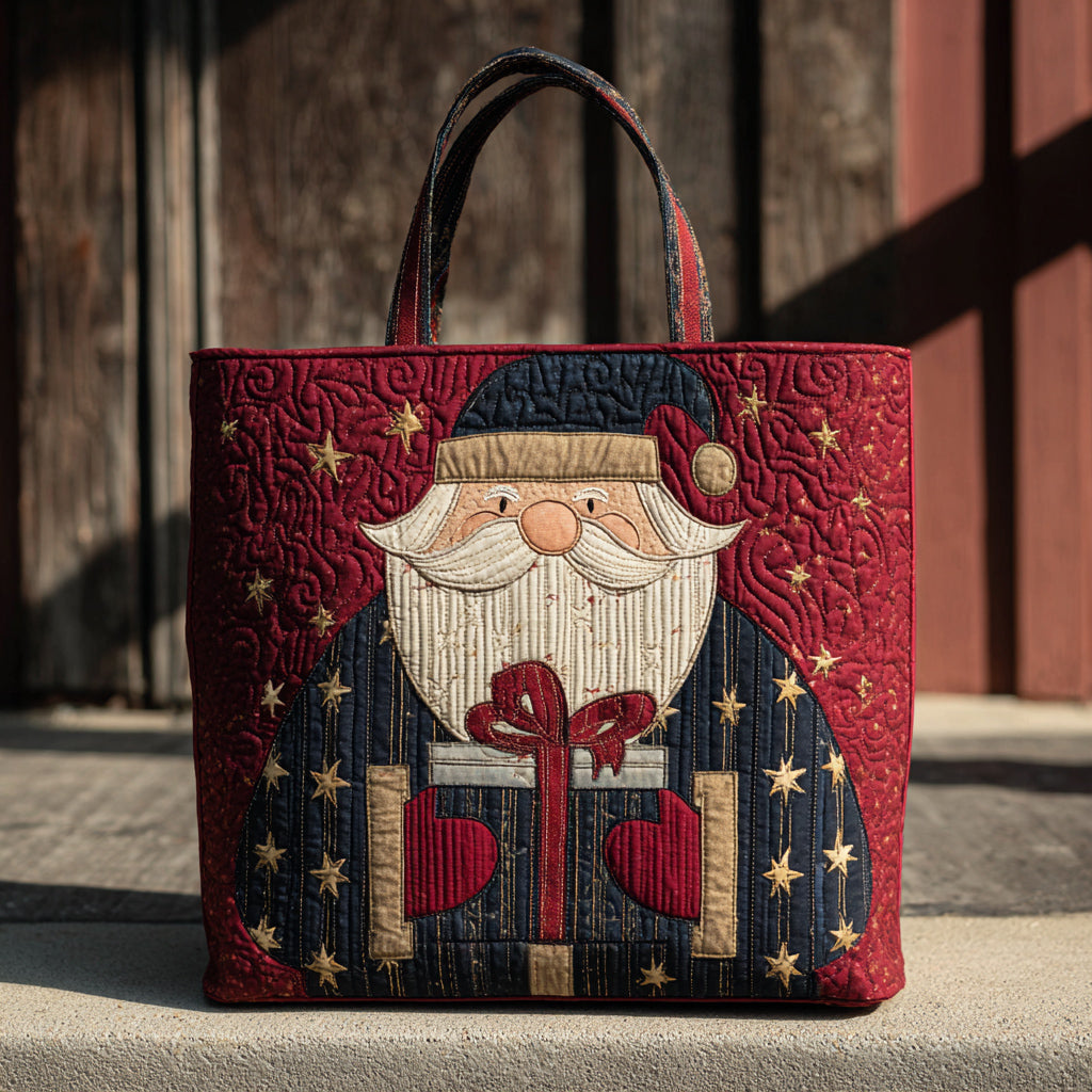 Grand Santa Claus Quilted Tote Bag Christmas Handbags Sale Christmas Ideas For Wife