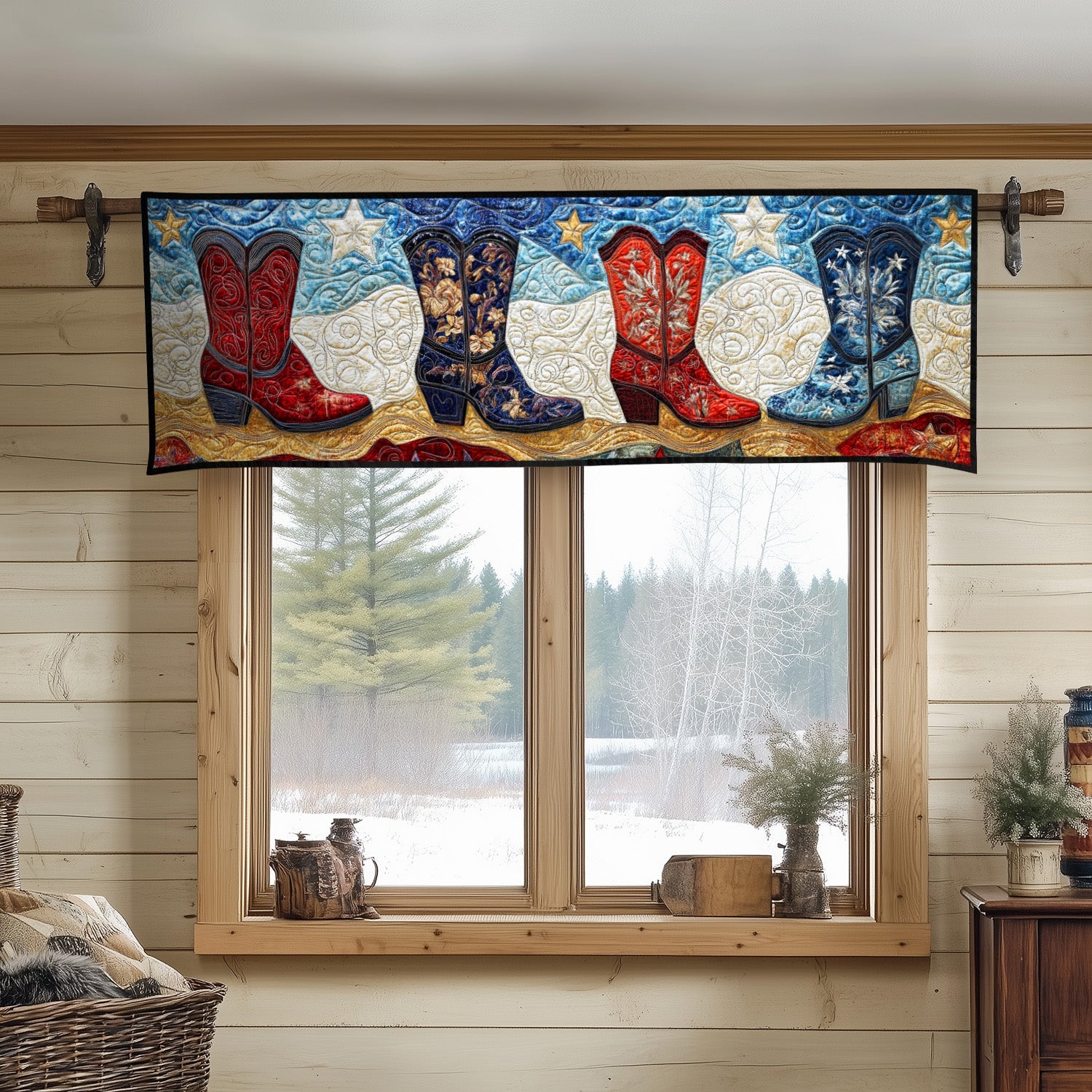 Grit and Glory Quilted Valance Home Front Door Design Gifts For Western Lovers