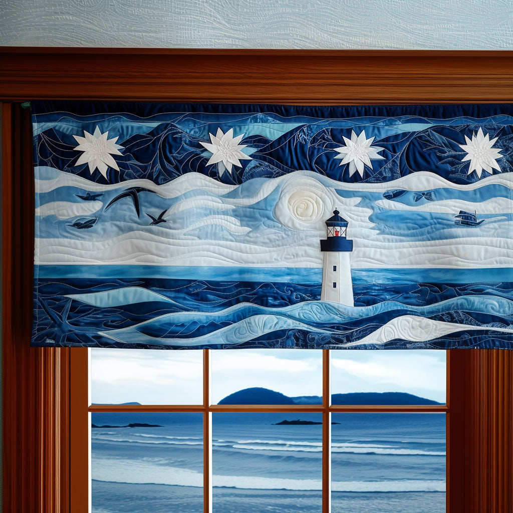 Guiding Light Quilted Valance Quilted Valance Foyer Decor Ideas Gifts For An Ocean Lover