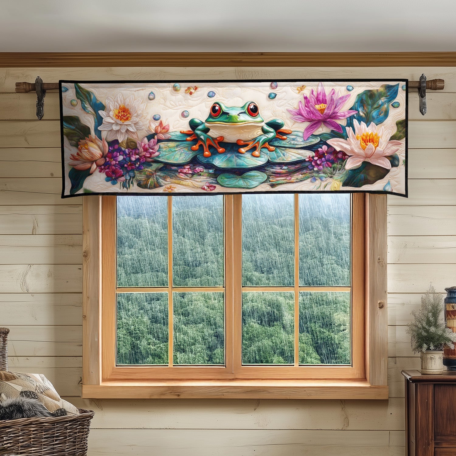 Harmonic Hoppers Quilted Valance Entryway Christmas Decor Ideas Frog Christmas Gifts