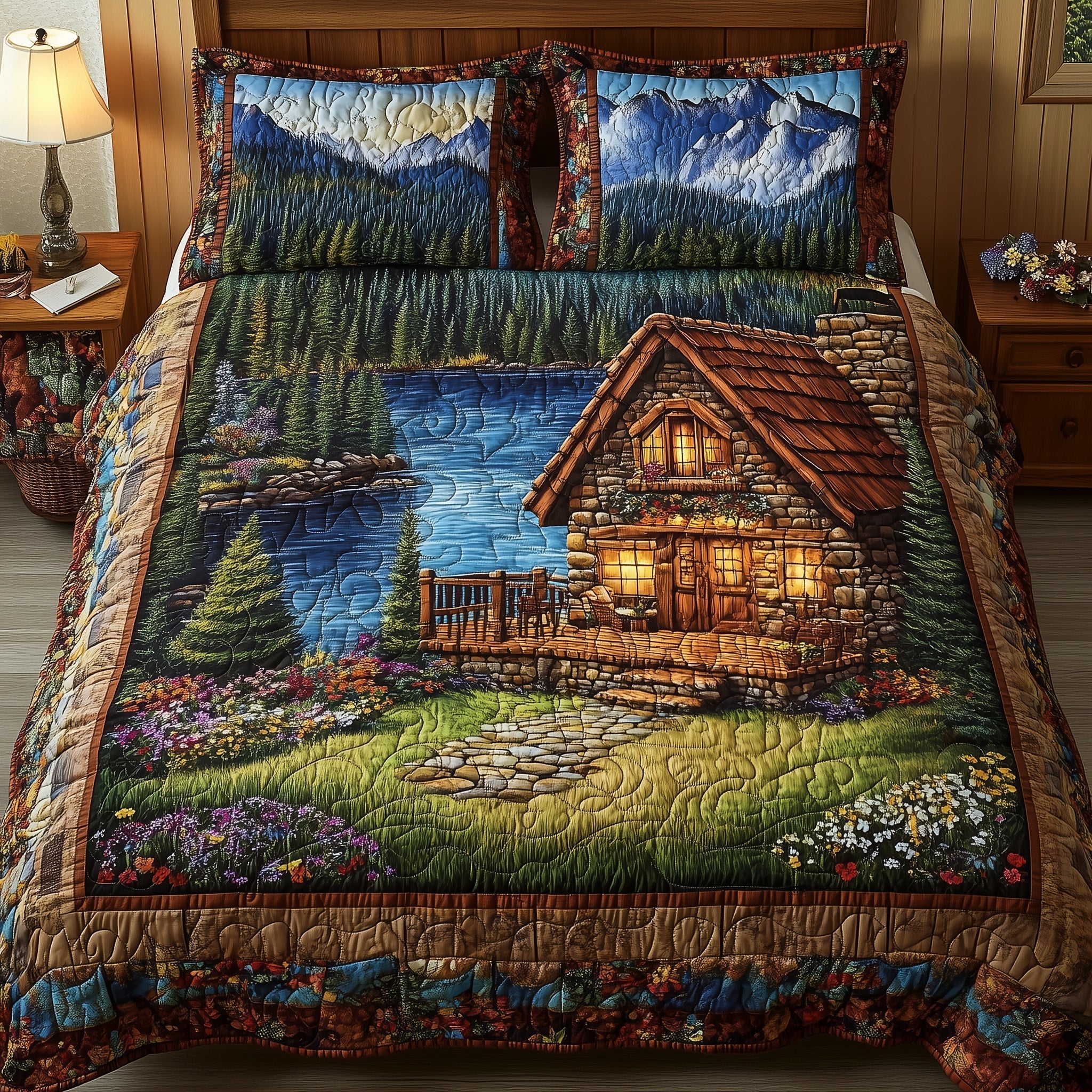 Harmony Lake Quilted Bedding Set Best Sheet Sets Best Father's Day Special Gifts