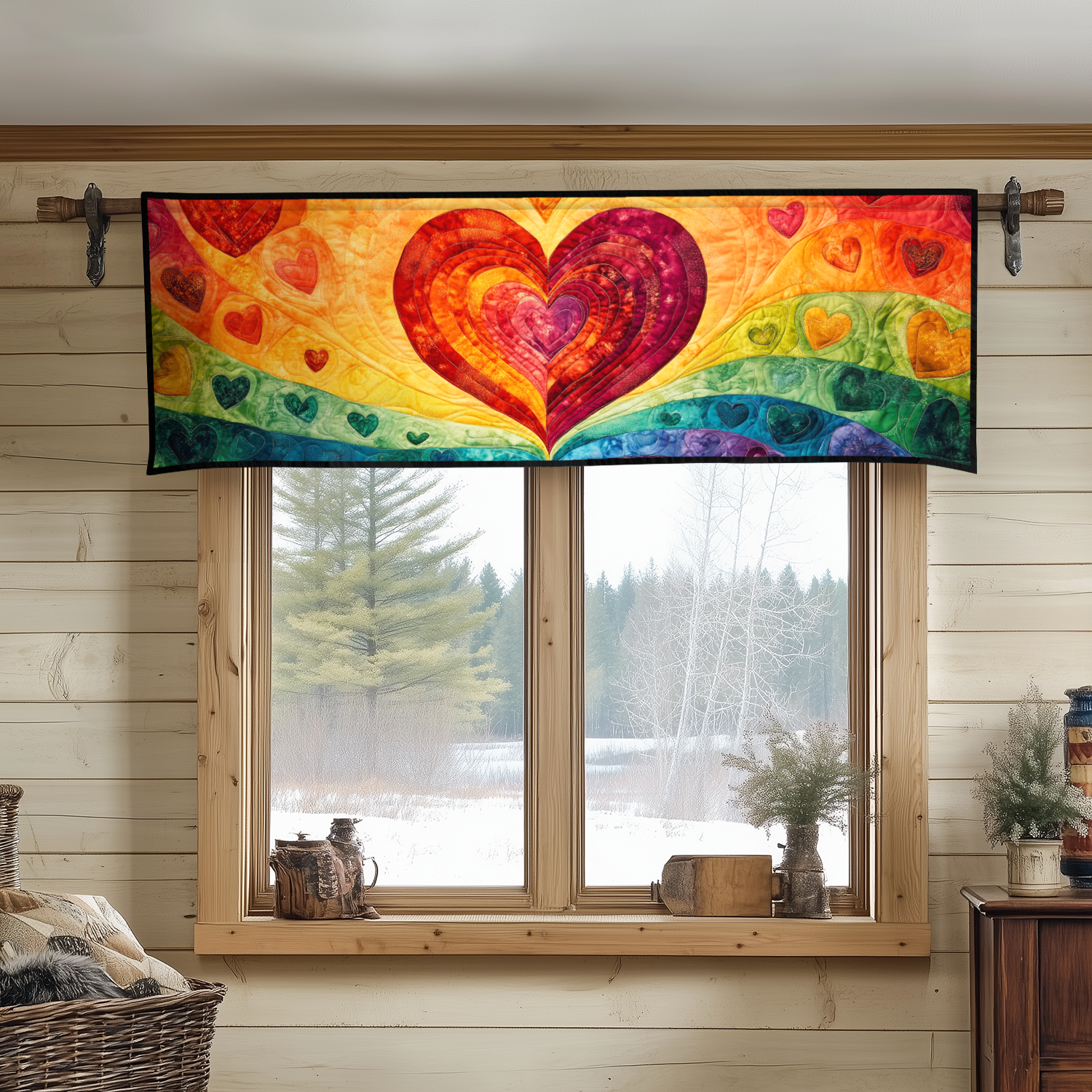 Heartfelt Charm Quilted Valance Dining Table Accessories Last Minute Christmas Gifts