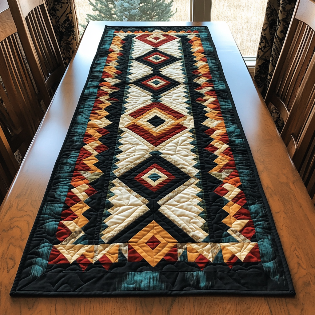 Heritage Bloom Quilted Table Runner Dining Room Table Decor Great Family Gifts
