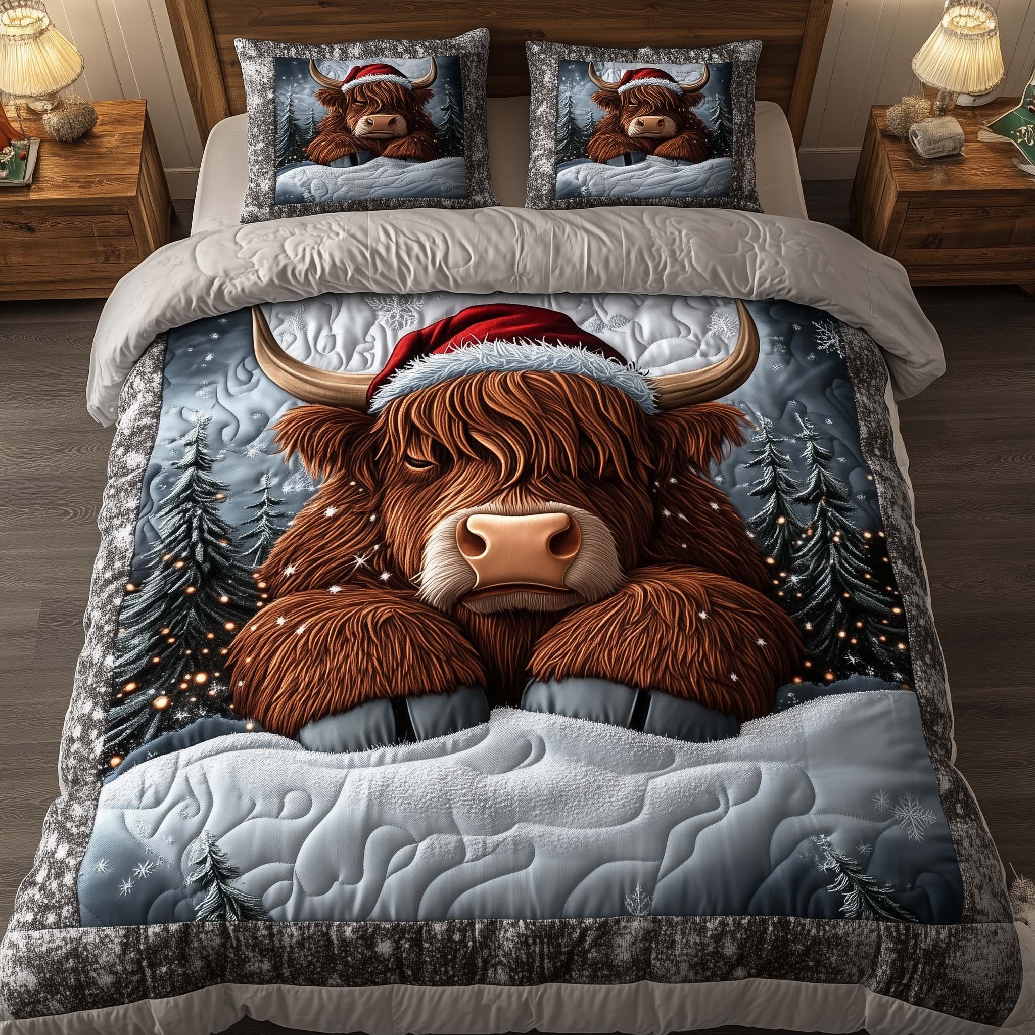 Holiday Farmstead Quilted Bedding Set Xmas Bedroom Ideas Good Christmas Gifts For Girlfriend