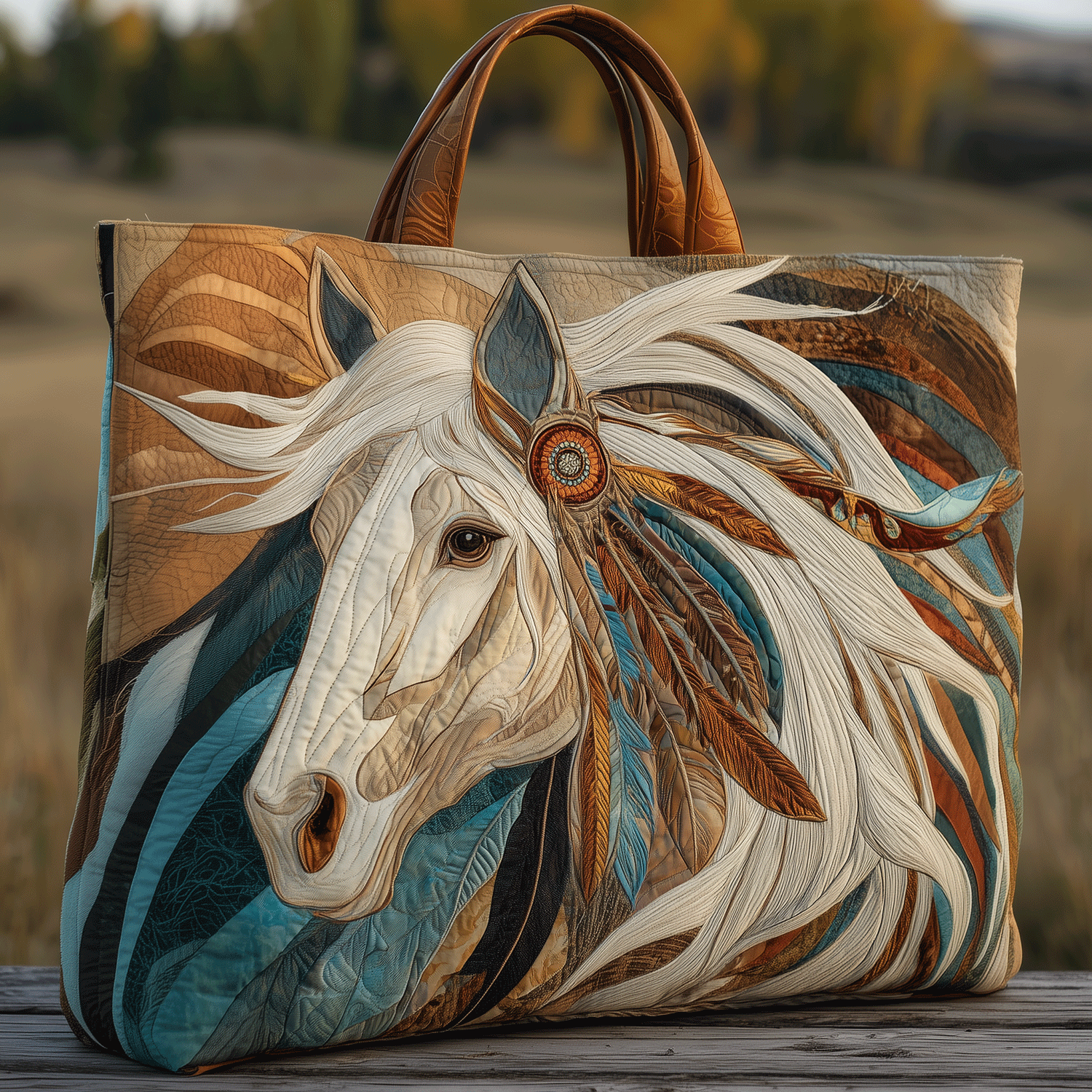 Horse Of Legends Quilted Tote Bag The Best Tote Bag Horse Related Christmas Gifts