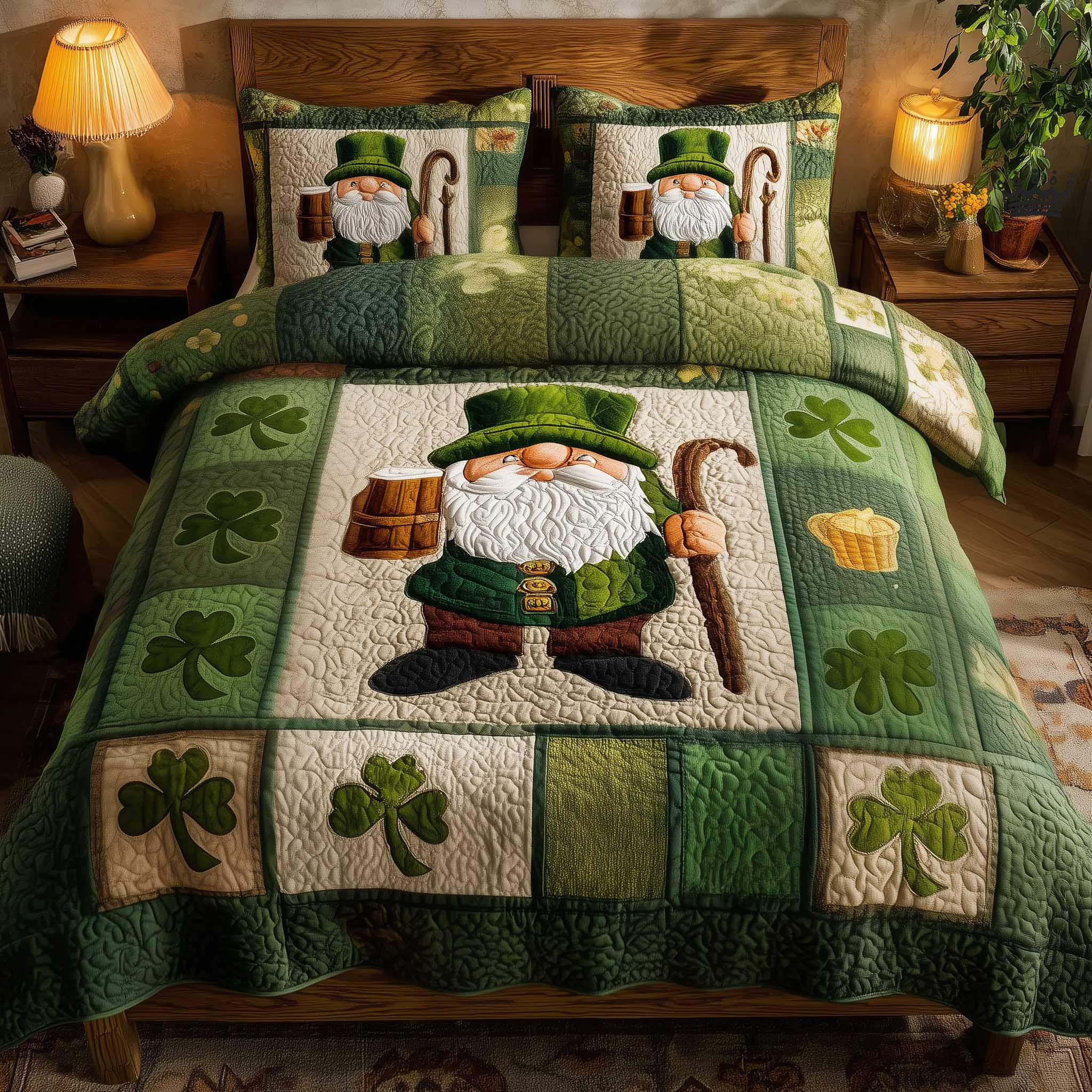 Irish Blessings Quilted Bedding Set Bedding Ideas St Patricks Day Gift Ideas