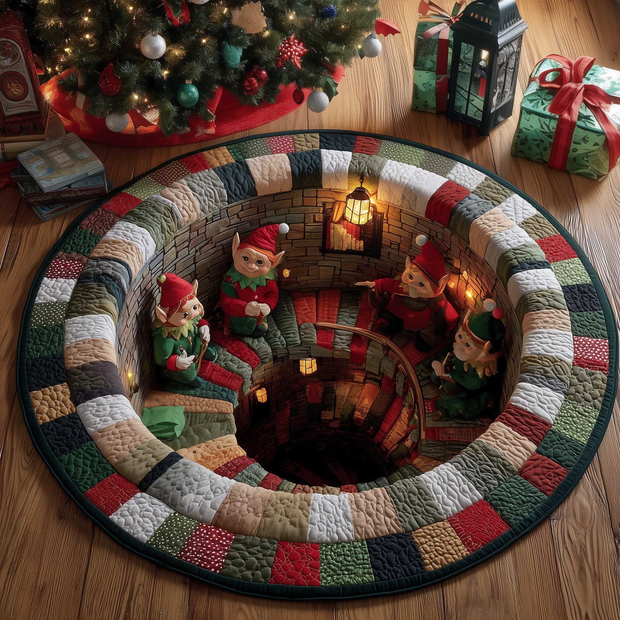 Jolly Workshop Quilted Round Mat Durable Quilted Round Mat for Everyday Use