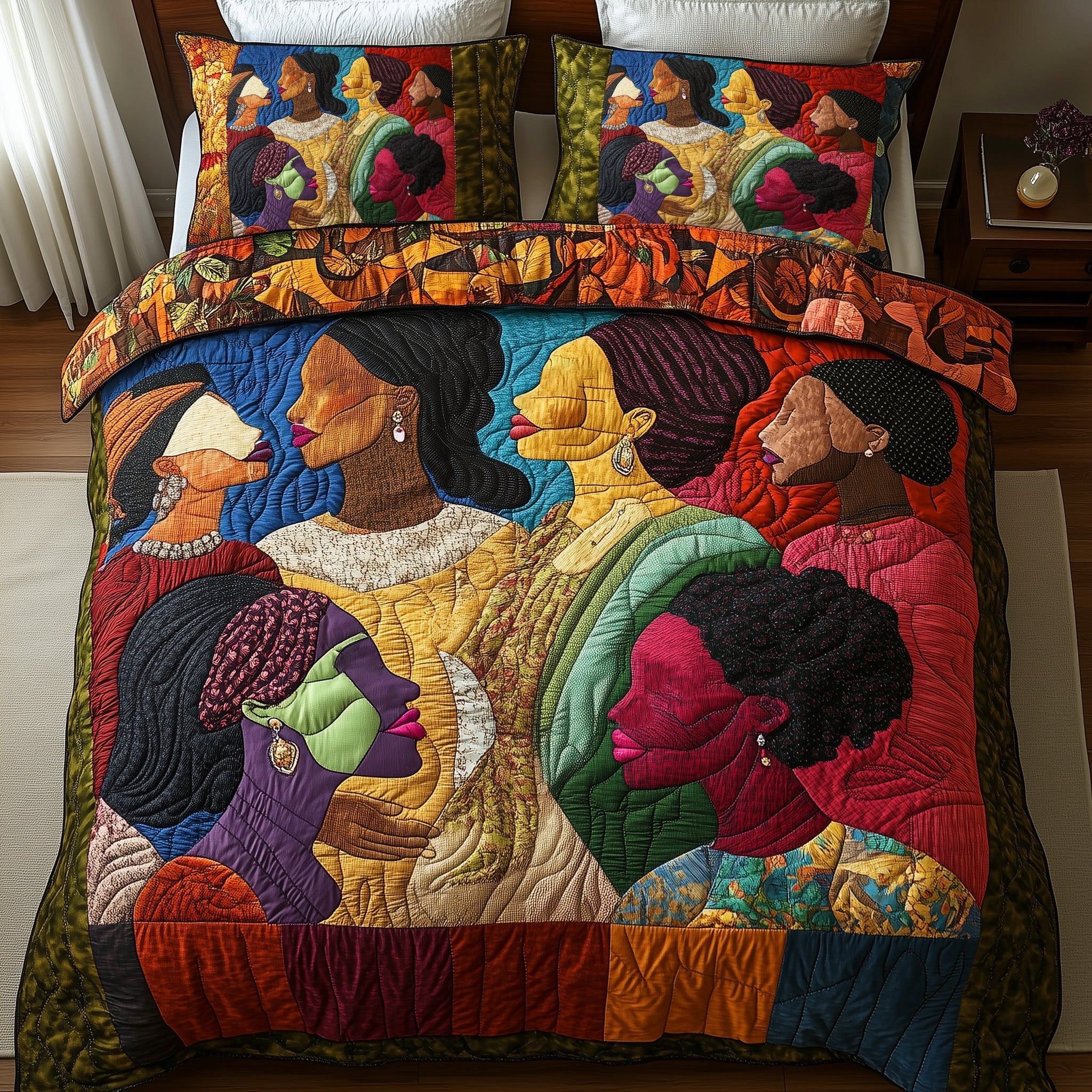 Juneteenth Quilted Bedding Set Best Bedding Sets Best African American Gifts - Image 2