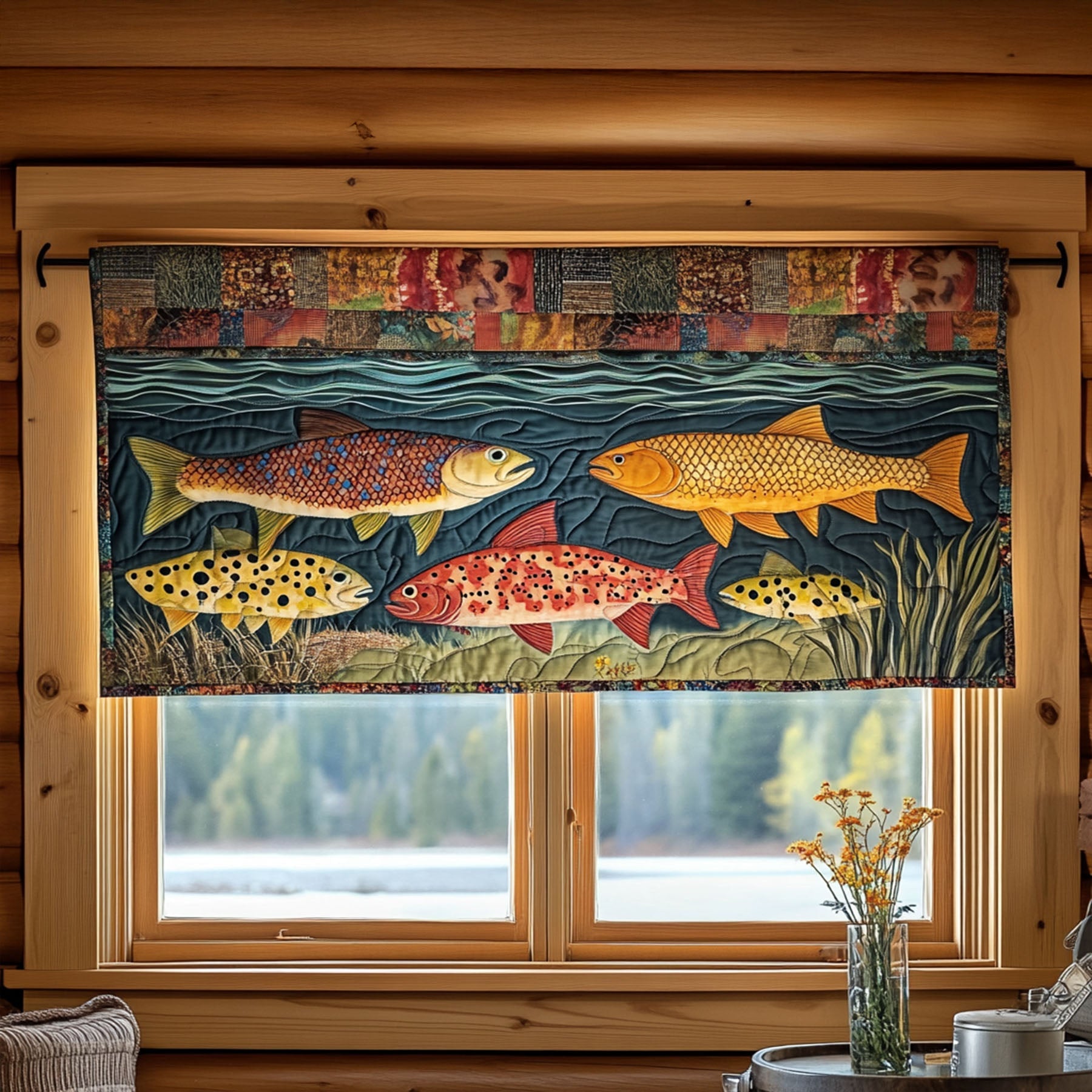 Lake Legends Quilted Valance Outdoor Decor Best Gifts For Fisherman 2025