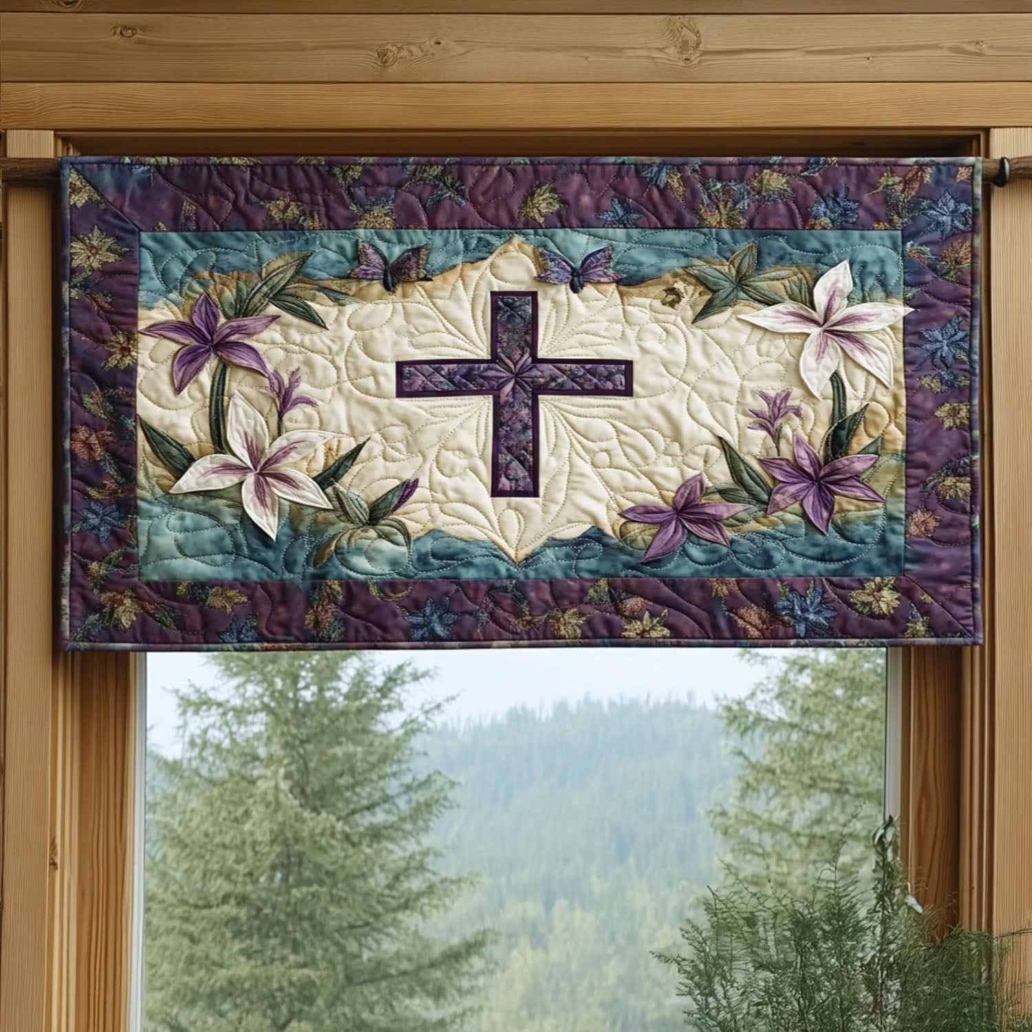 Lily of the Cross Quilted Valance Entryway Ideas Sunflower Presents Merchandise