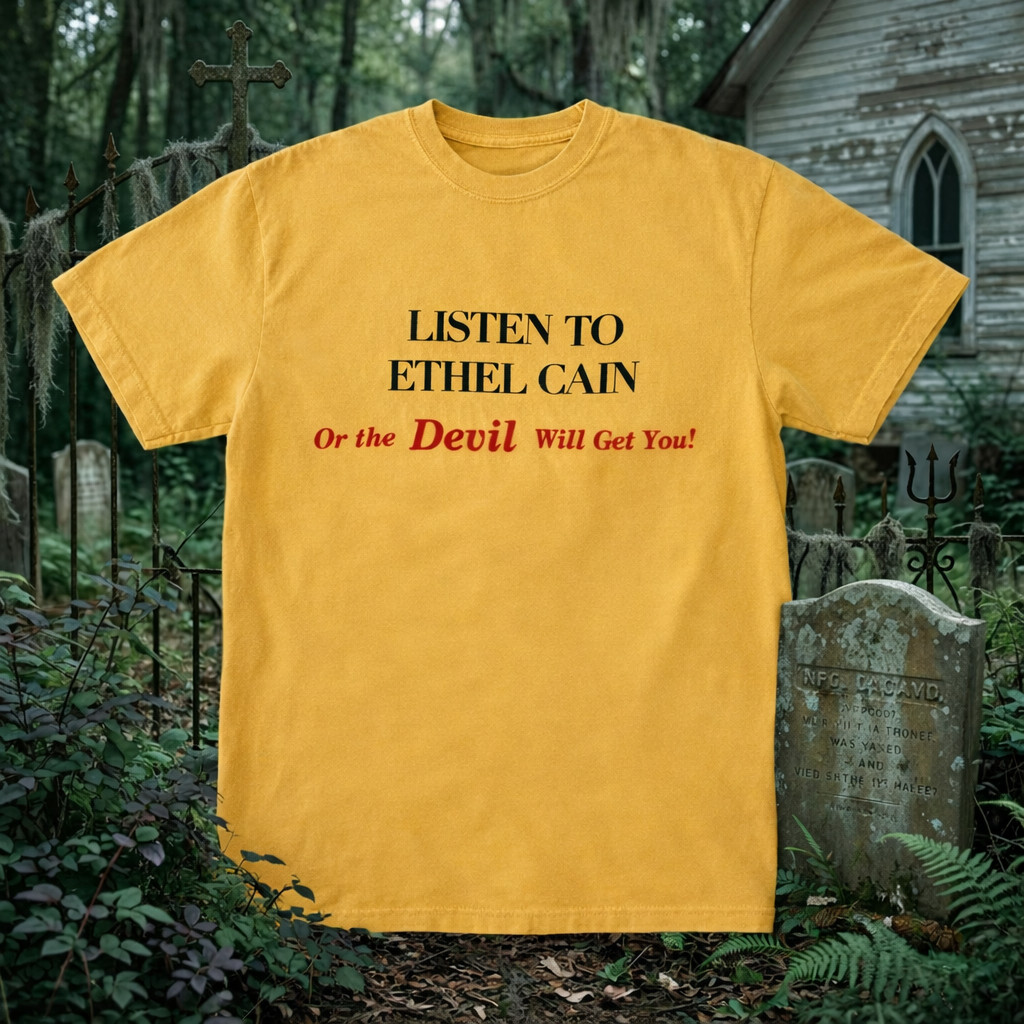 Listen To Ethel Cain Or The Devil Will Get You T-Shirt Ethel Cain Coachella 2026 Merch Fans Gear - Image 2