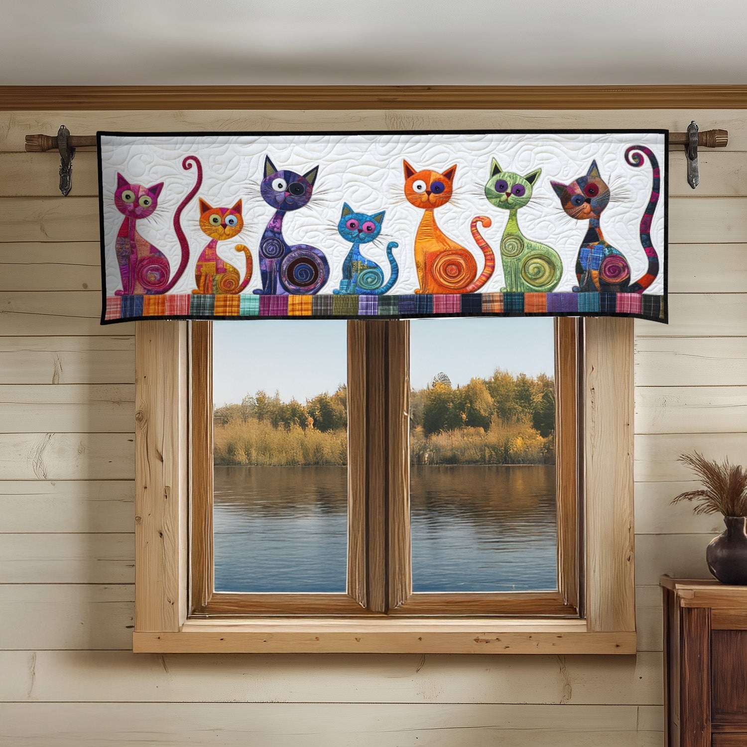 Magical Mischief Quilted Valance Entryway Design Ideas Christmas Ideas For Cat Lovers