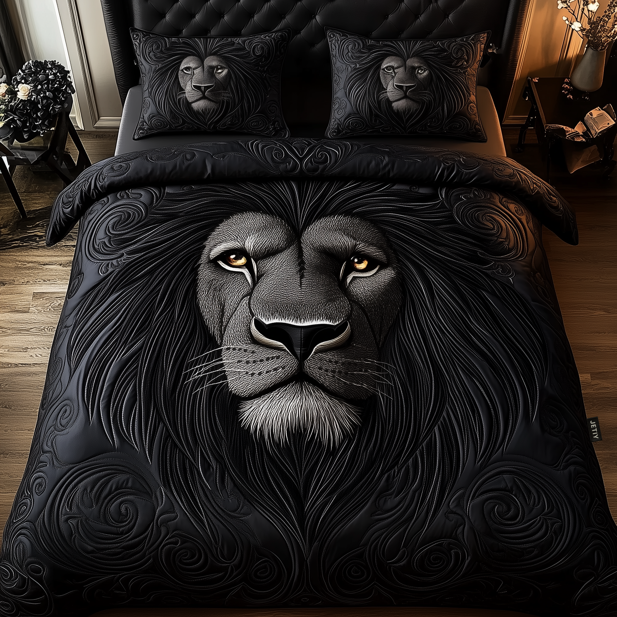 Majestic Lion Quilted Bedding Set Quilt Comforter Sets Unique Lion Gift Items
