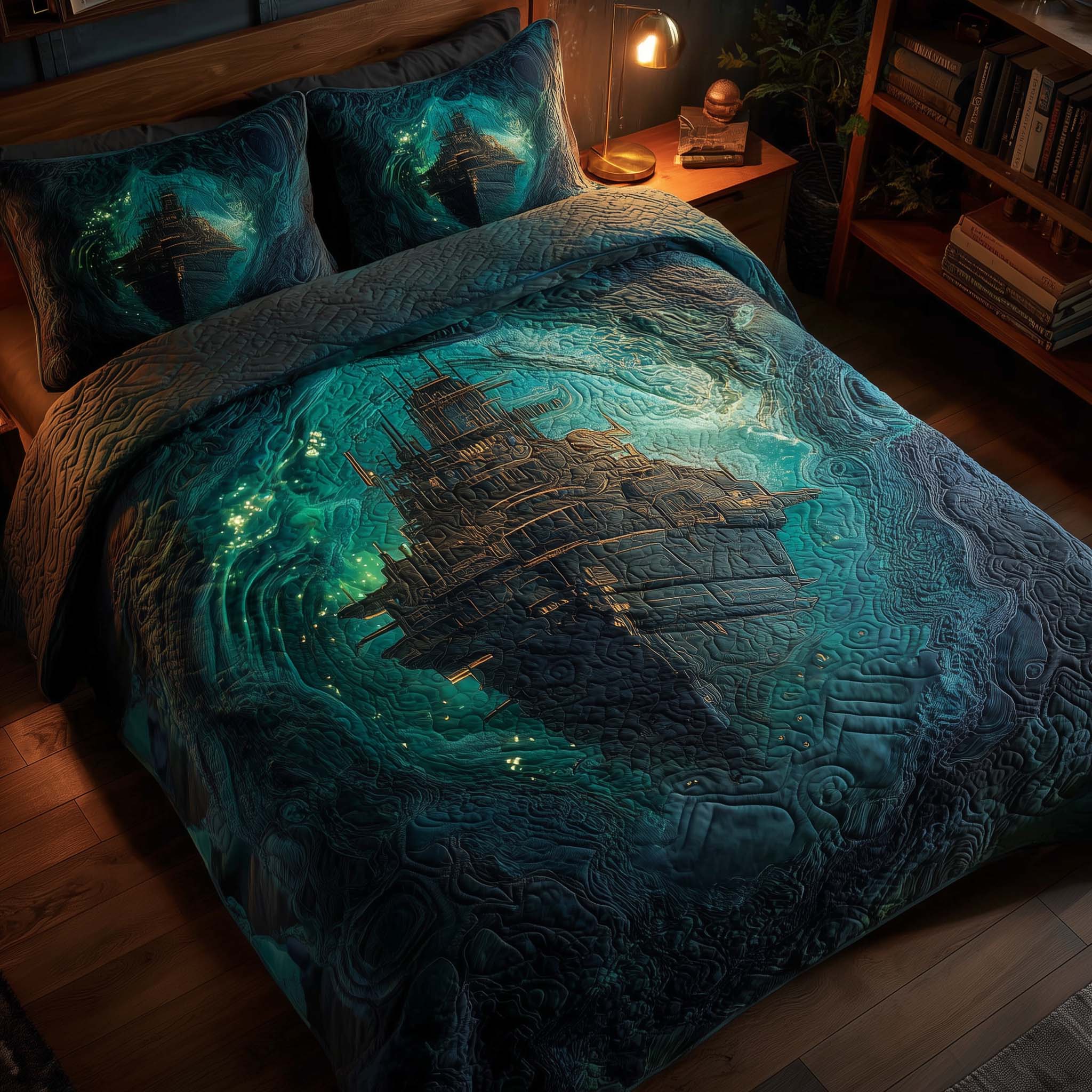 Majestic Ship Quilted Bedding Set Cool Bedroom Ideas Cute Bear Themed Gifts