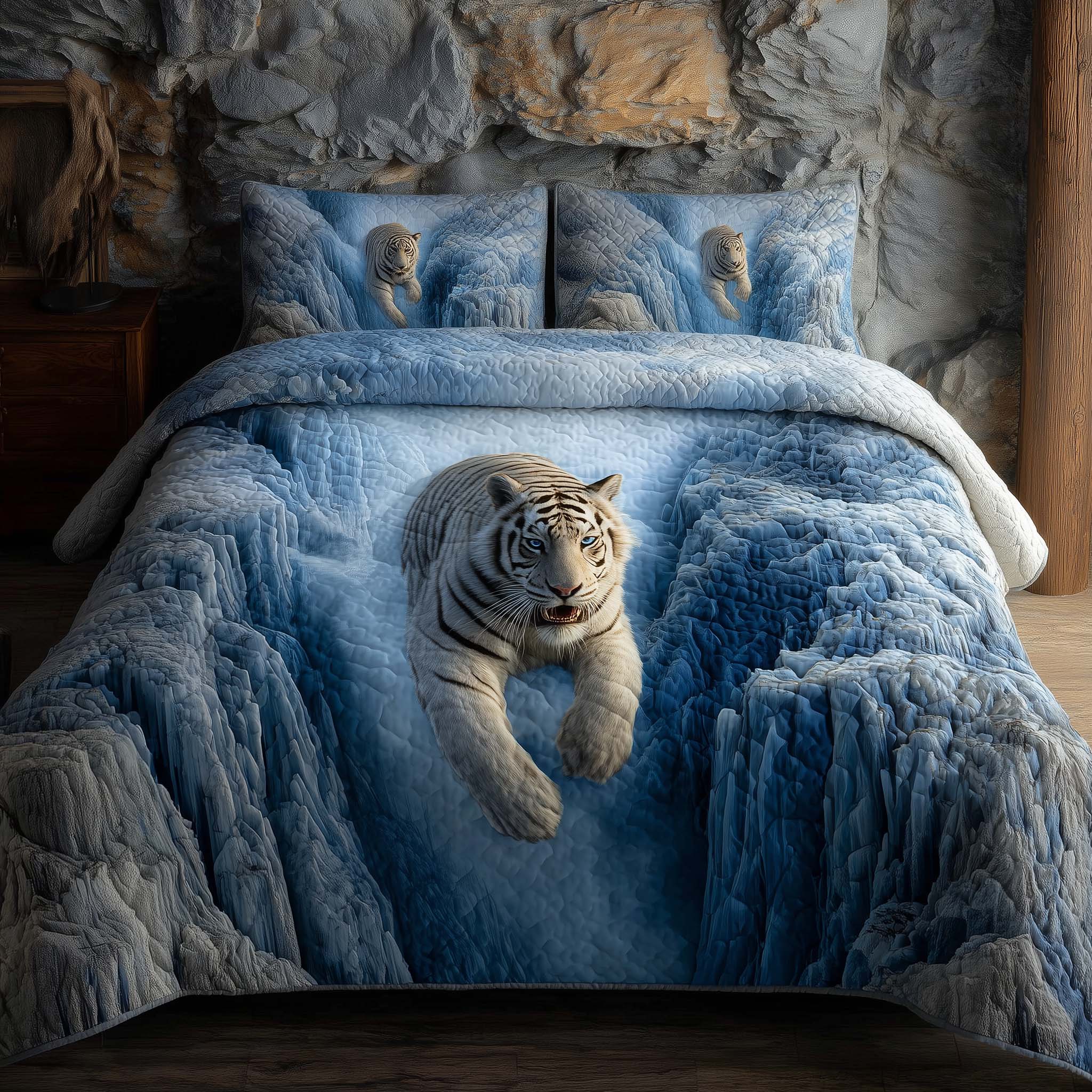 Majestic Tiger Quilted Bedding Set Best Sheets Ever Awesome Tiger Gifts