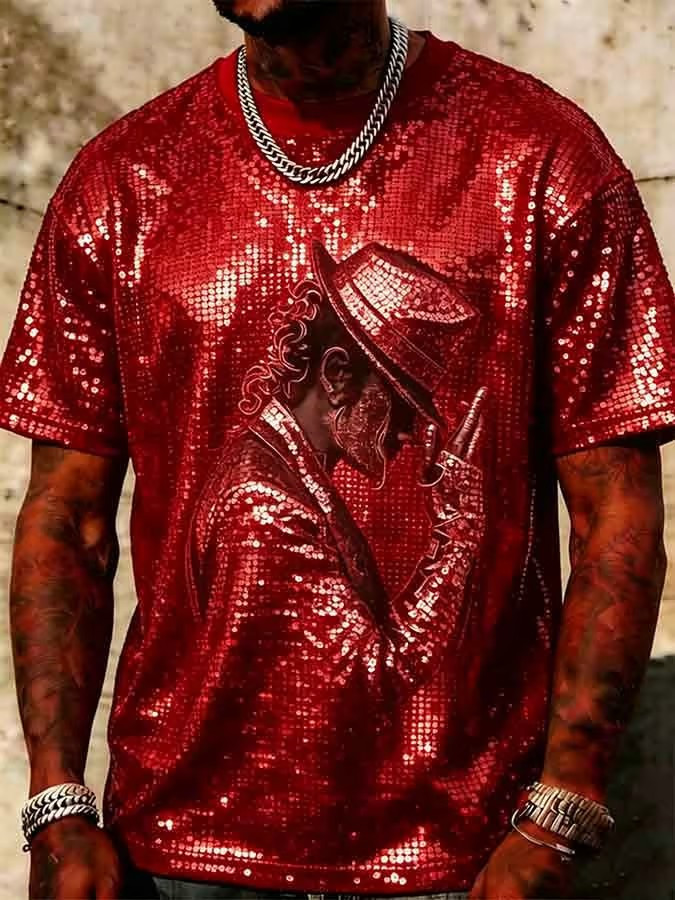 Michael Jackson T-Shirt King Of Pop Sparkling Graphic Tee Present For MJ Fans - Image 2