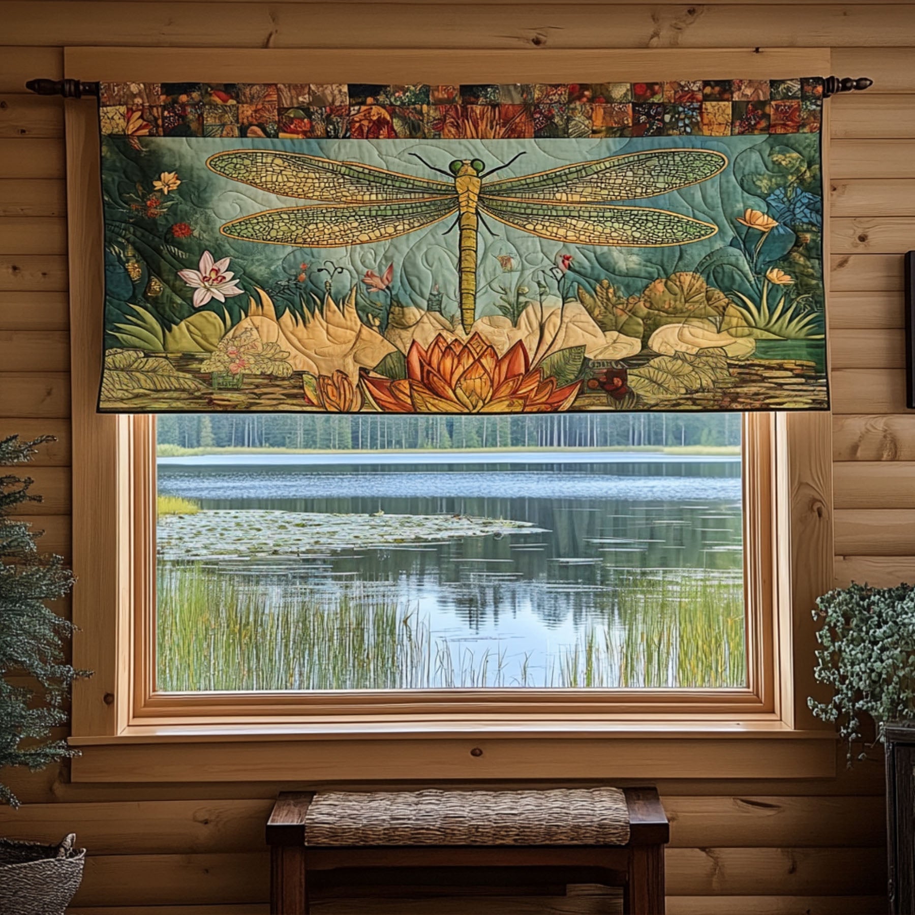 Midnight Glow Quilted Valance House Decor Items Unique Dragon Gifts
