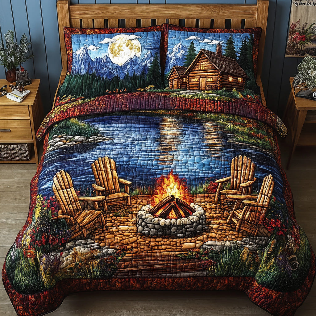 Midnight Harmony Quilted Bedding Set Best Bedding Sets Unique Father'sDay Gifts