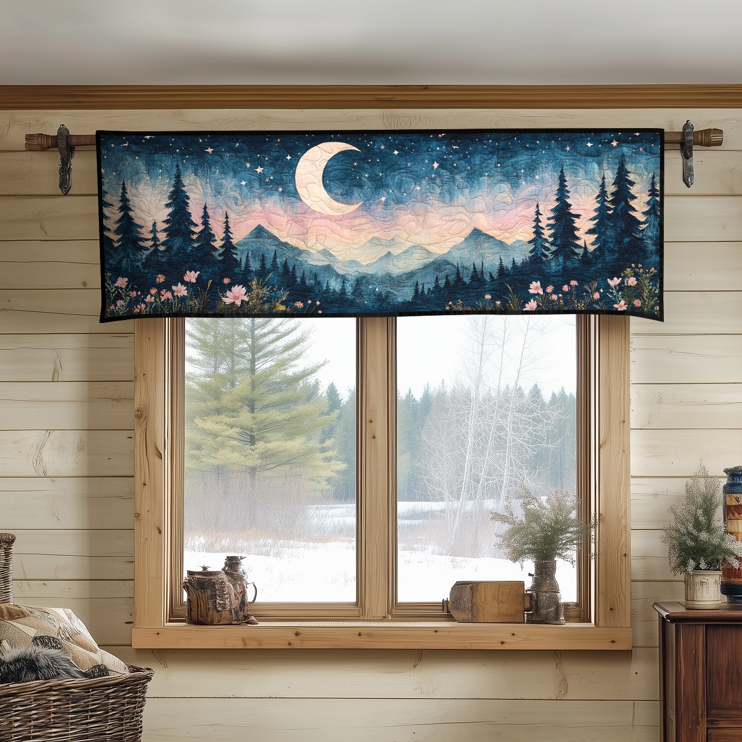Midnight Horizon Quilted Valance Dining Room Table Decorated For Christmas Unique Christmas Gifts For Family