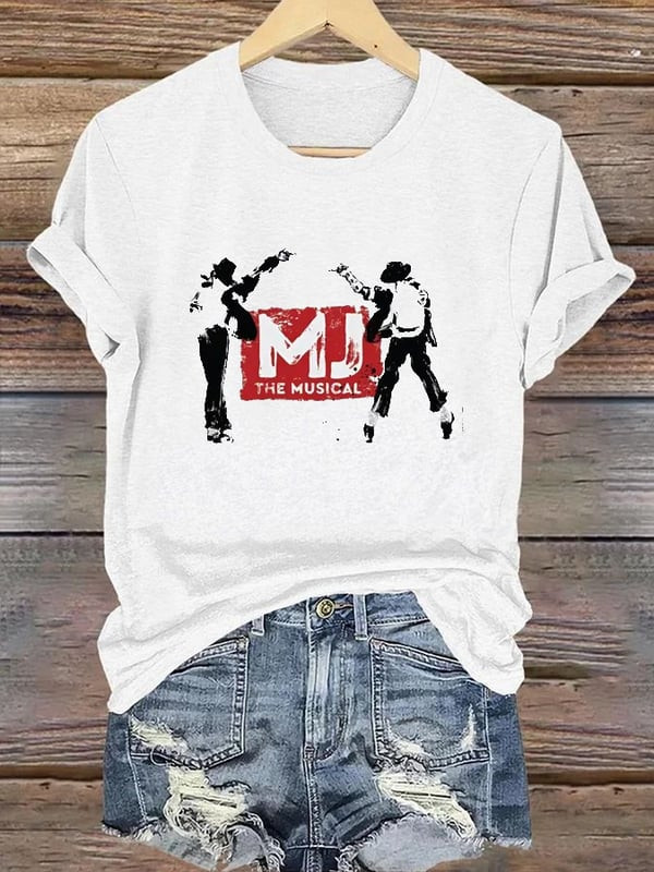 MJ The Musical T-Shirt Michael Jackson King Of Pop Dance Graphic Tee Gift For MJ Fan