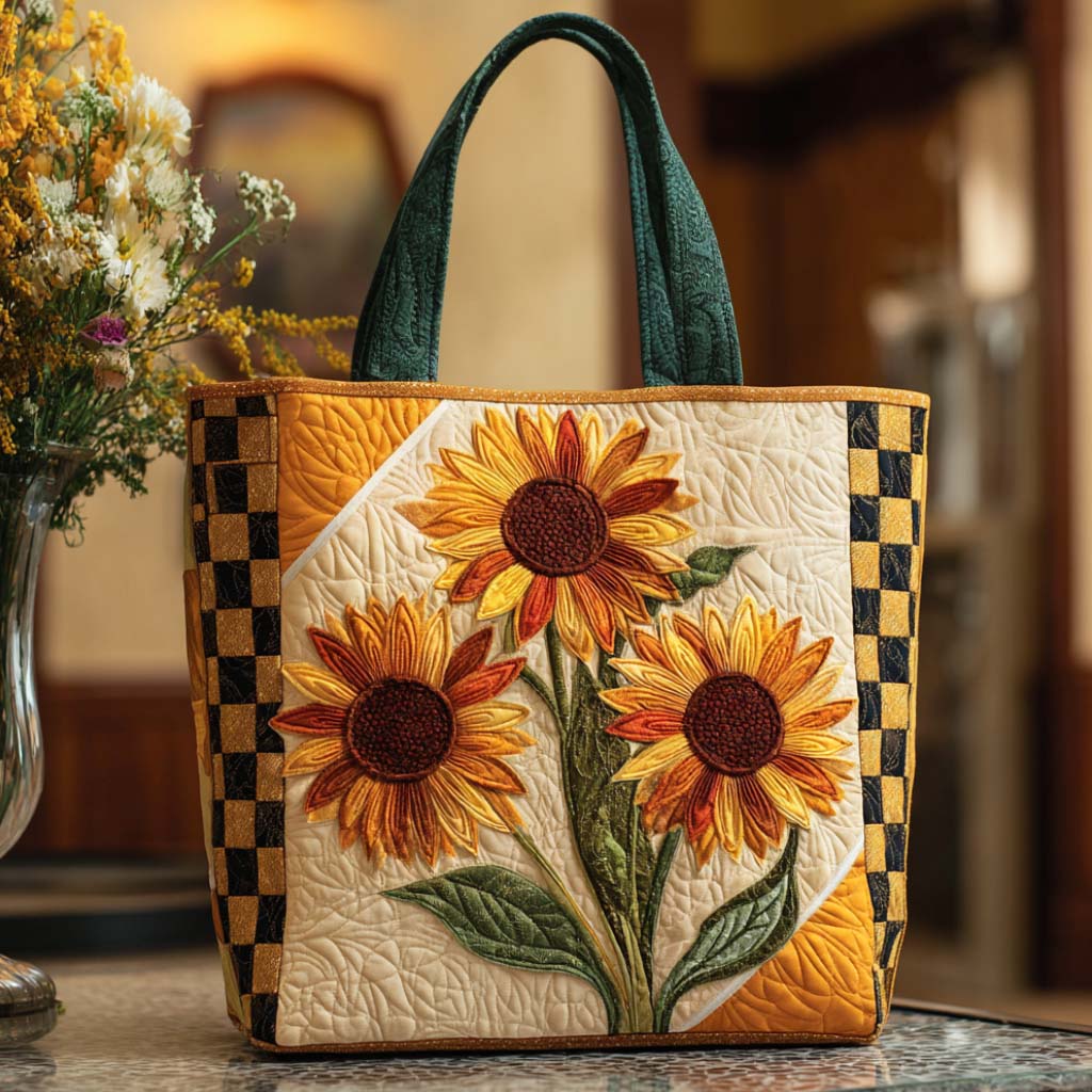 Morning Shine Quilted Tote Bag Best Totes Sunflower Christmas Gift Ideas