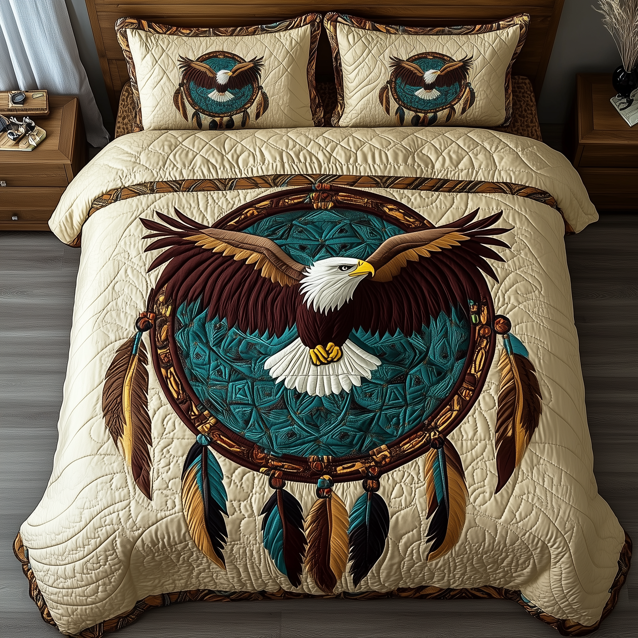 Native Freedom Quilted Bedding Set Great Sheet Sets Native American Mother's Day Gifts