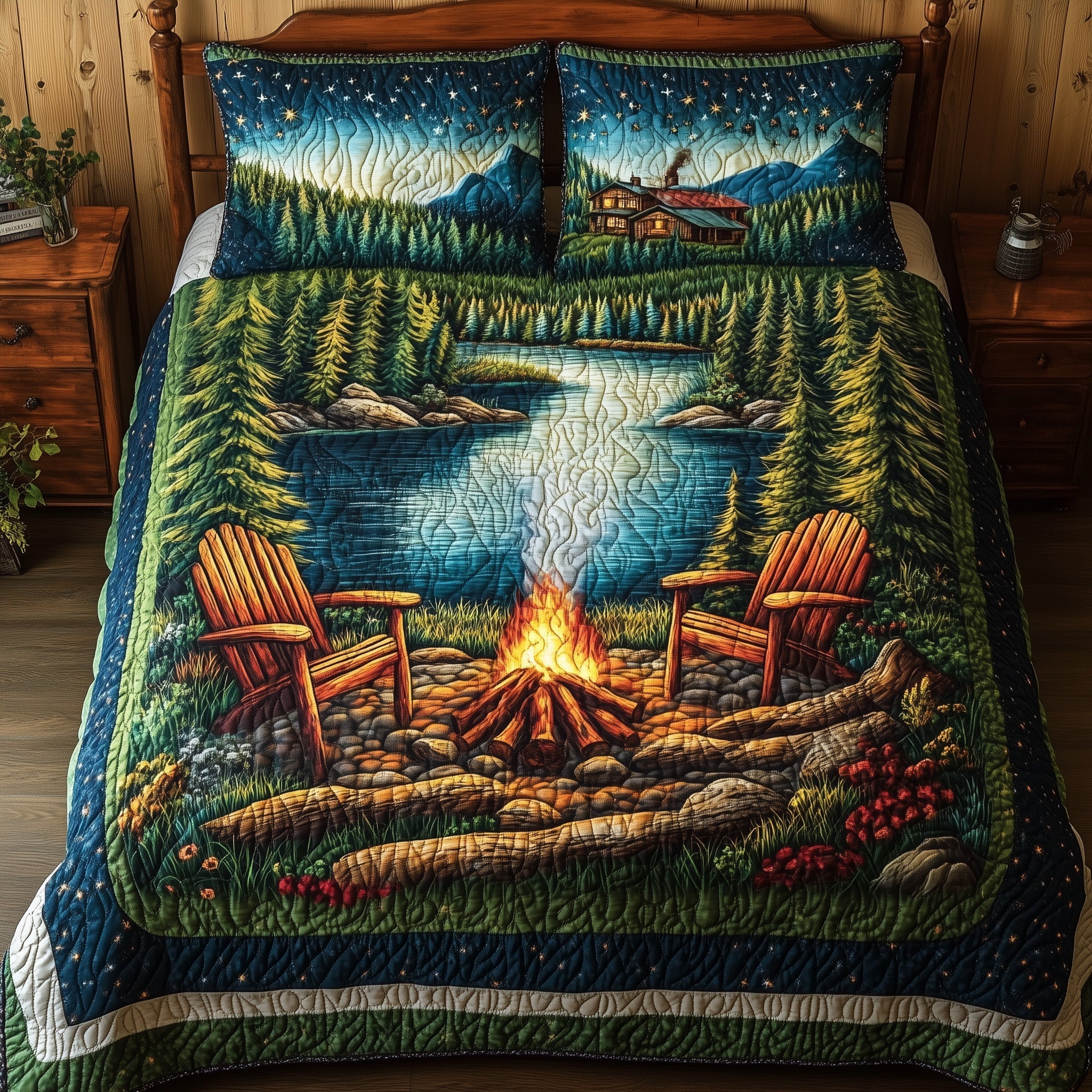 Nature Retreat Quilted Bedding Set Good Bed Sheet Sets Awesome Father's Day Gifts