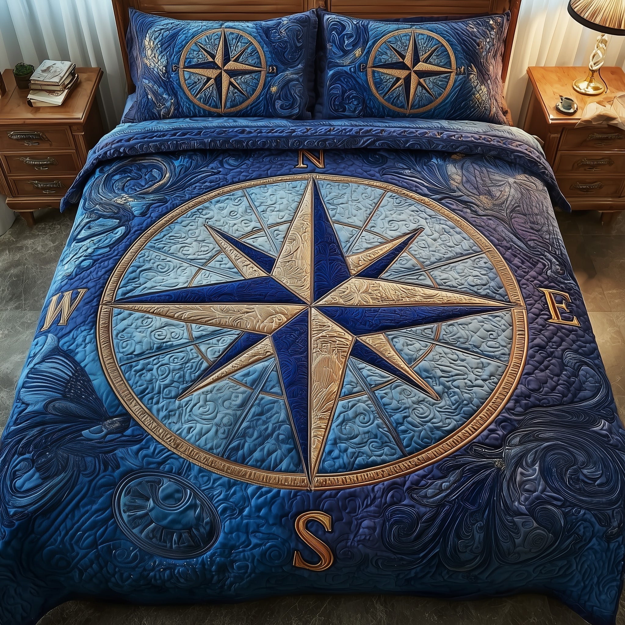 Nautical Quilted Bedding Set Best Queen Sheets Unique Lighthouse Gifts