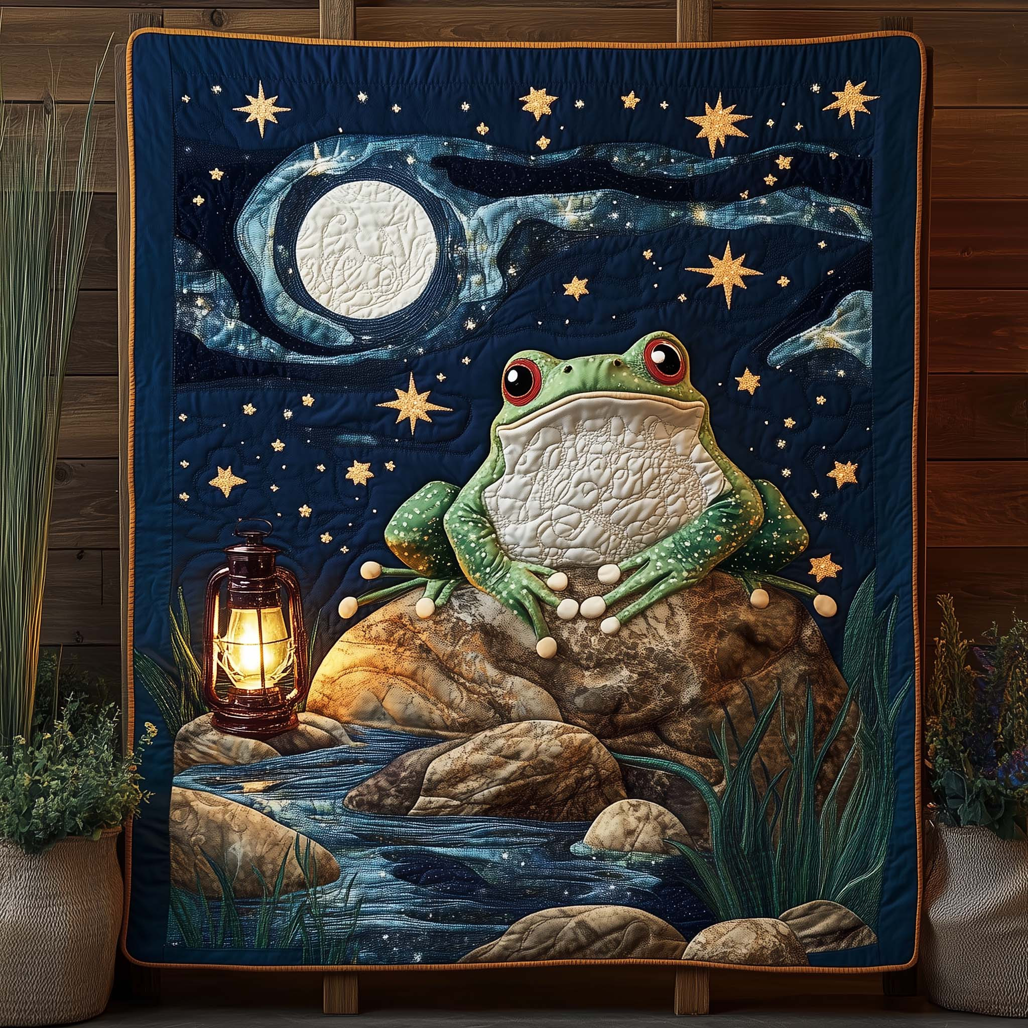 Night Gazer Quilted Blanket Bedroom Decoration Items Unique Gift For Mom
