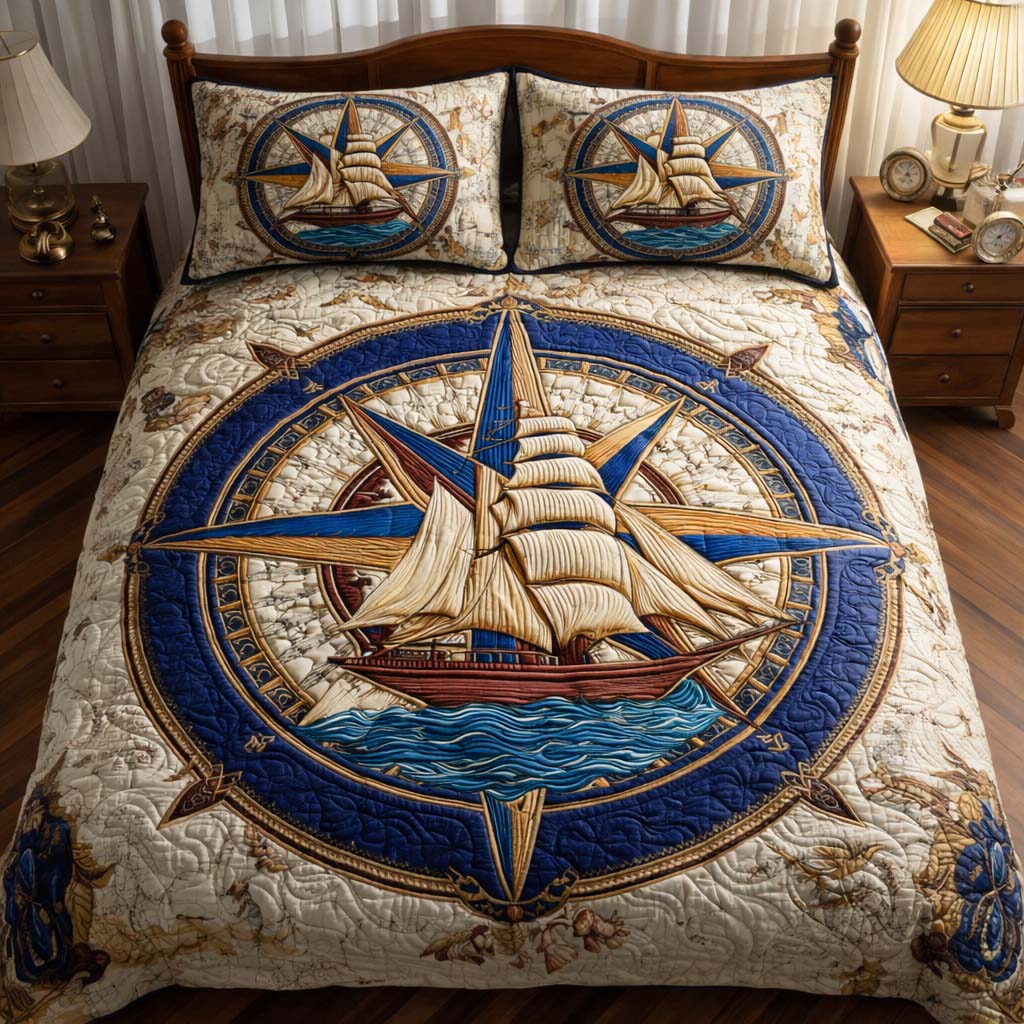 Ocean Crown Quilted Bedding Set Great Sheet Sets Unique Gifts For Dad
