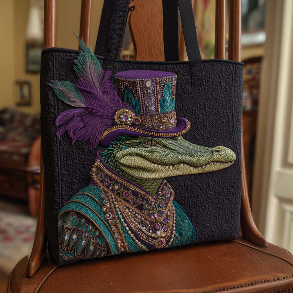 Party Parade Quilted Tote Bag Patchwork Tote Bag Mardi Gras Gifts For Women