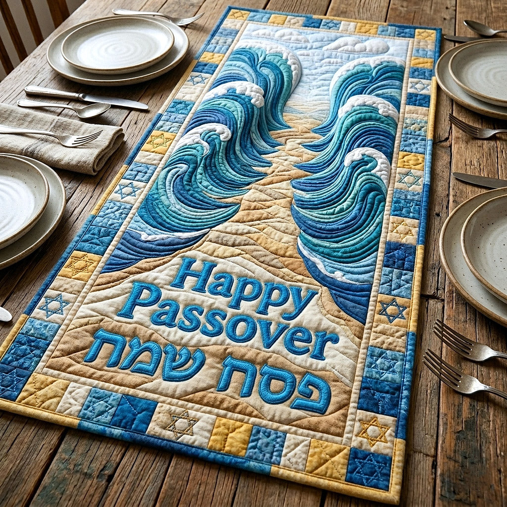 Passover Seder Quilted Table Runner Seder Meal Table Decorations Passover Gift Ideas